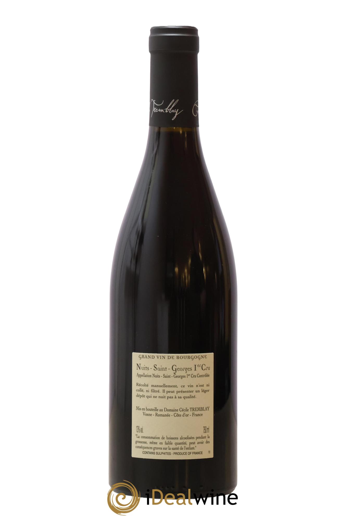 Nuits-Saint-Georges 1er Cru Les Murgers Cécile Tremblay 2021 - Lot de 1 bouteille - 1
