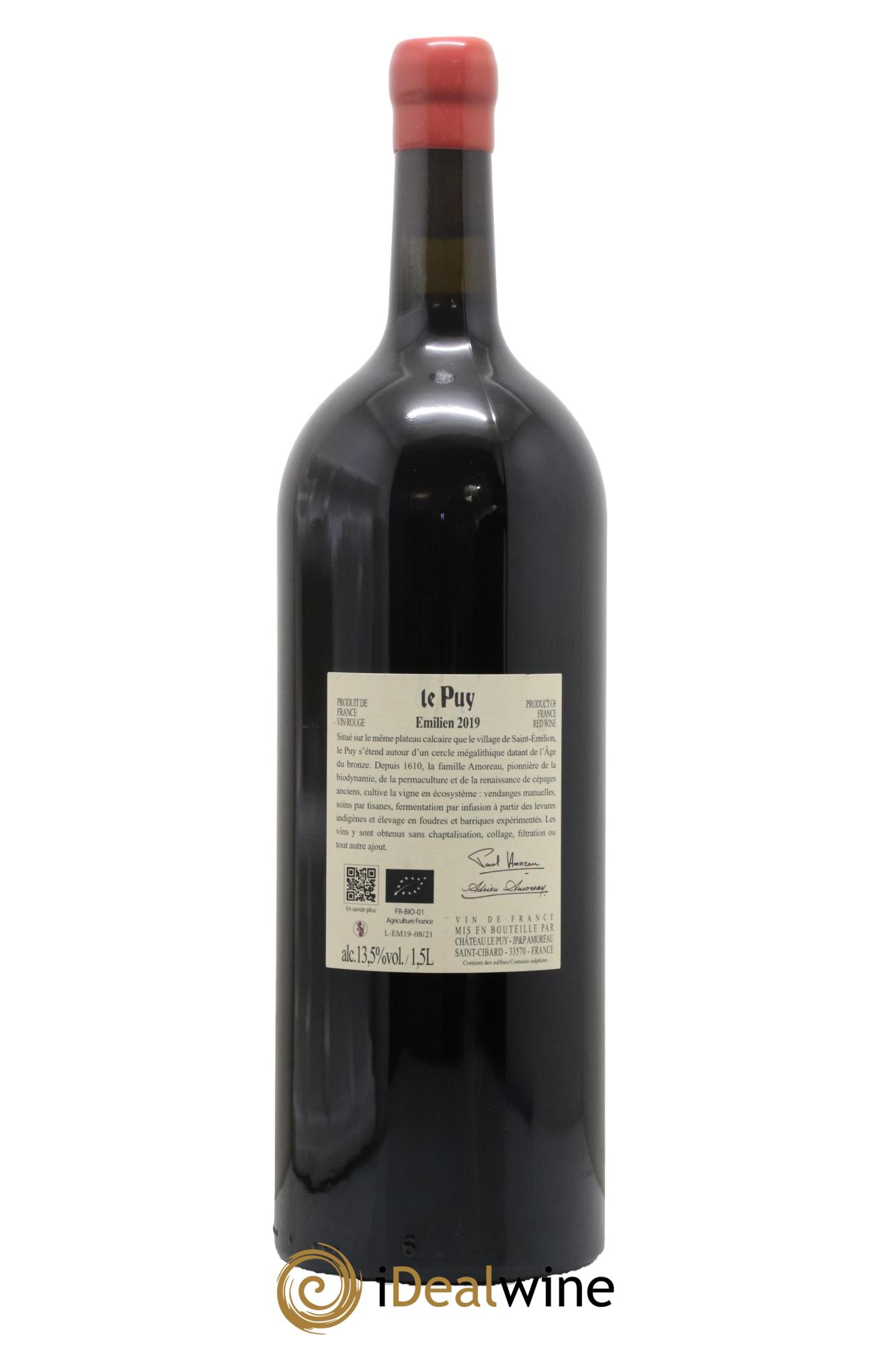 Le Puy - Cuvée Emilien 2019 - Lot de 1 magnum - 1