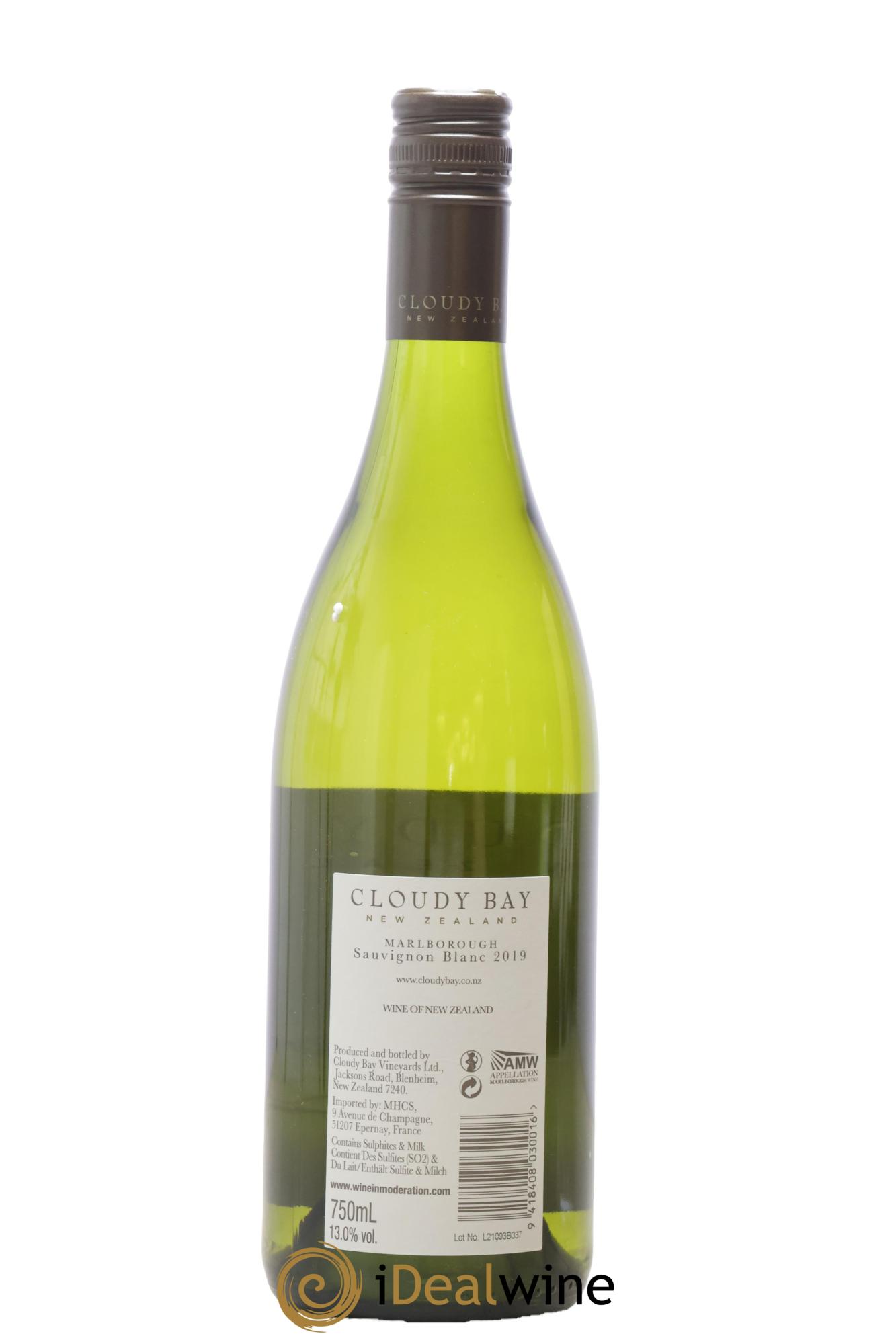 Nouvelle Zélande Cloudy Bay  Sauvignon Blanc 2019 - Lot of 1 bottle - 1