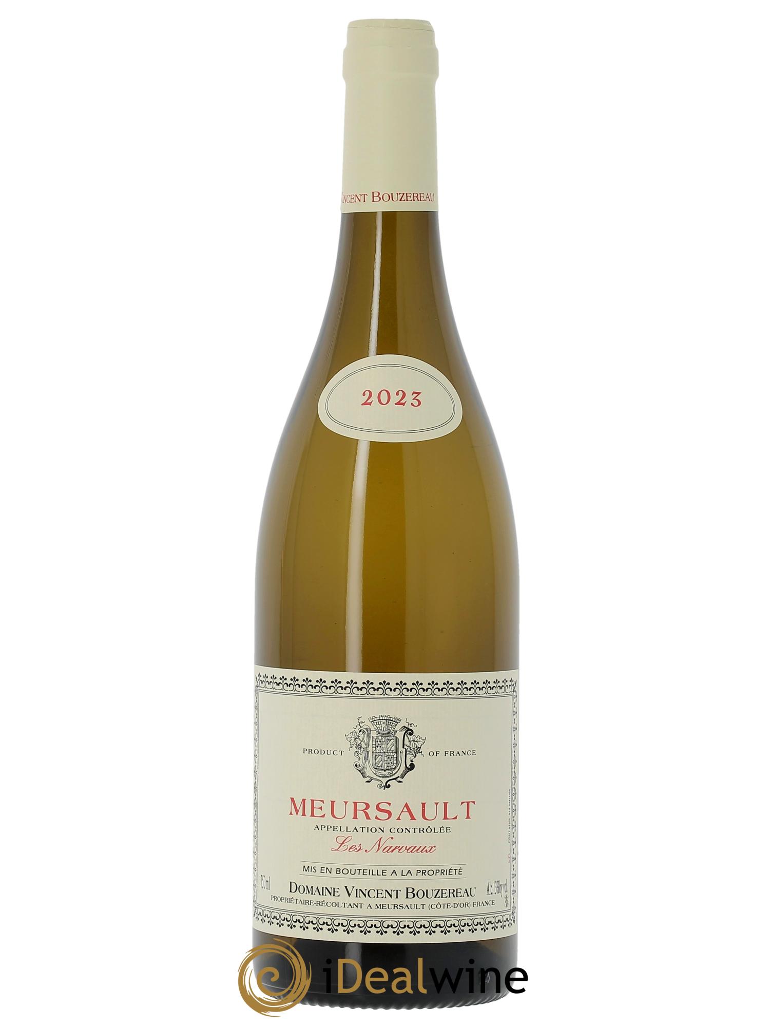 Meursault Les Narvaux Vincent Bouzereau (Domaine)  2023 - Lot de 1 bouteille - 0