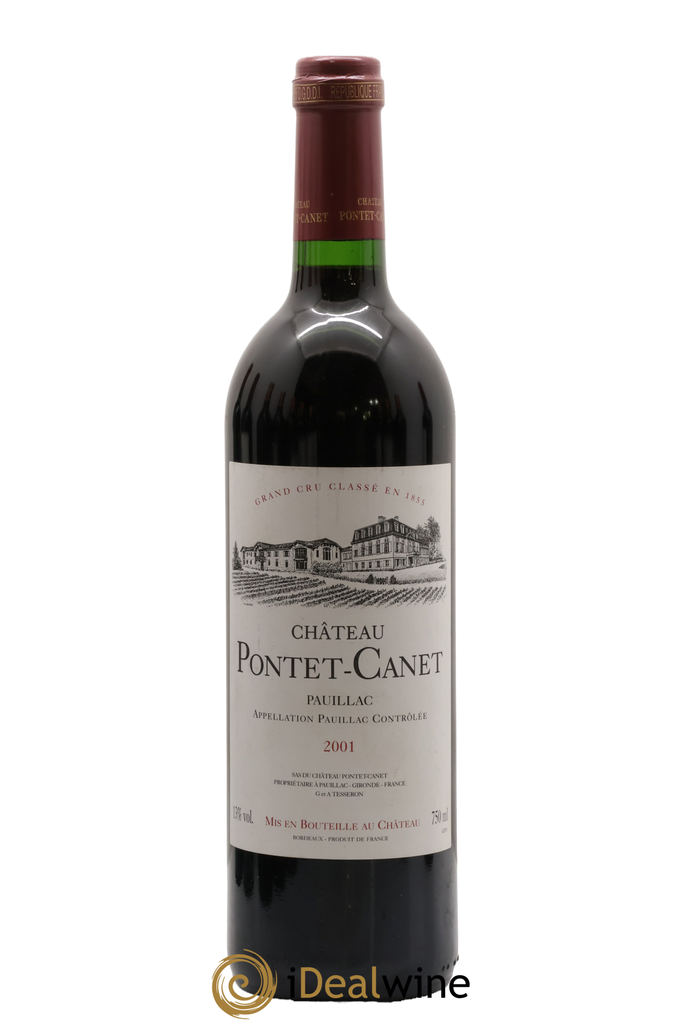 Château Pontet Canet 5ème Grand Cru Classé 2001 - Lot of 1 bottle - 0