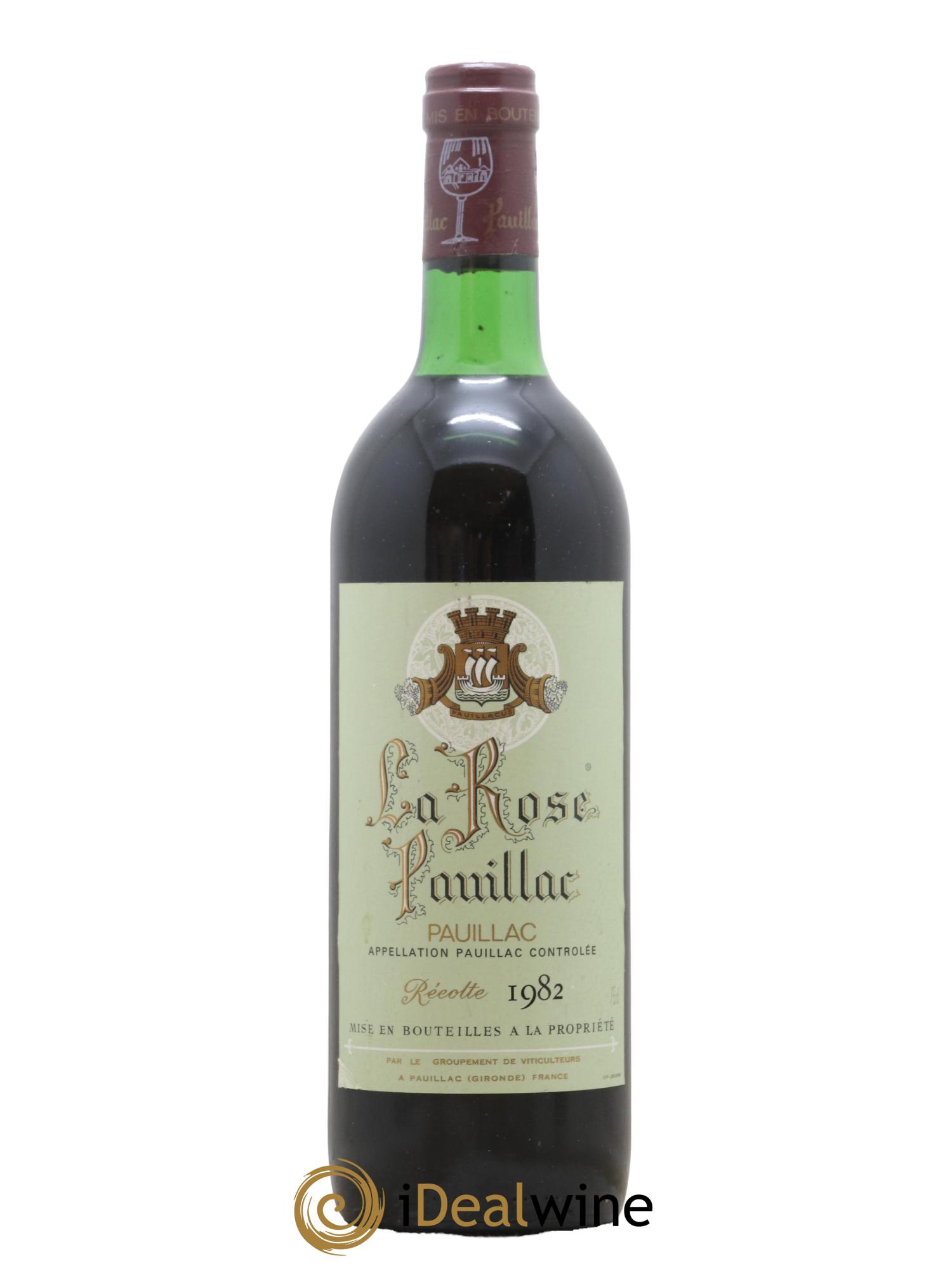 La Rose Pauillac 1982 - Lot de 1 bouteille - 0