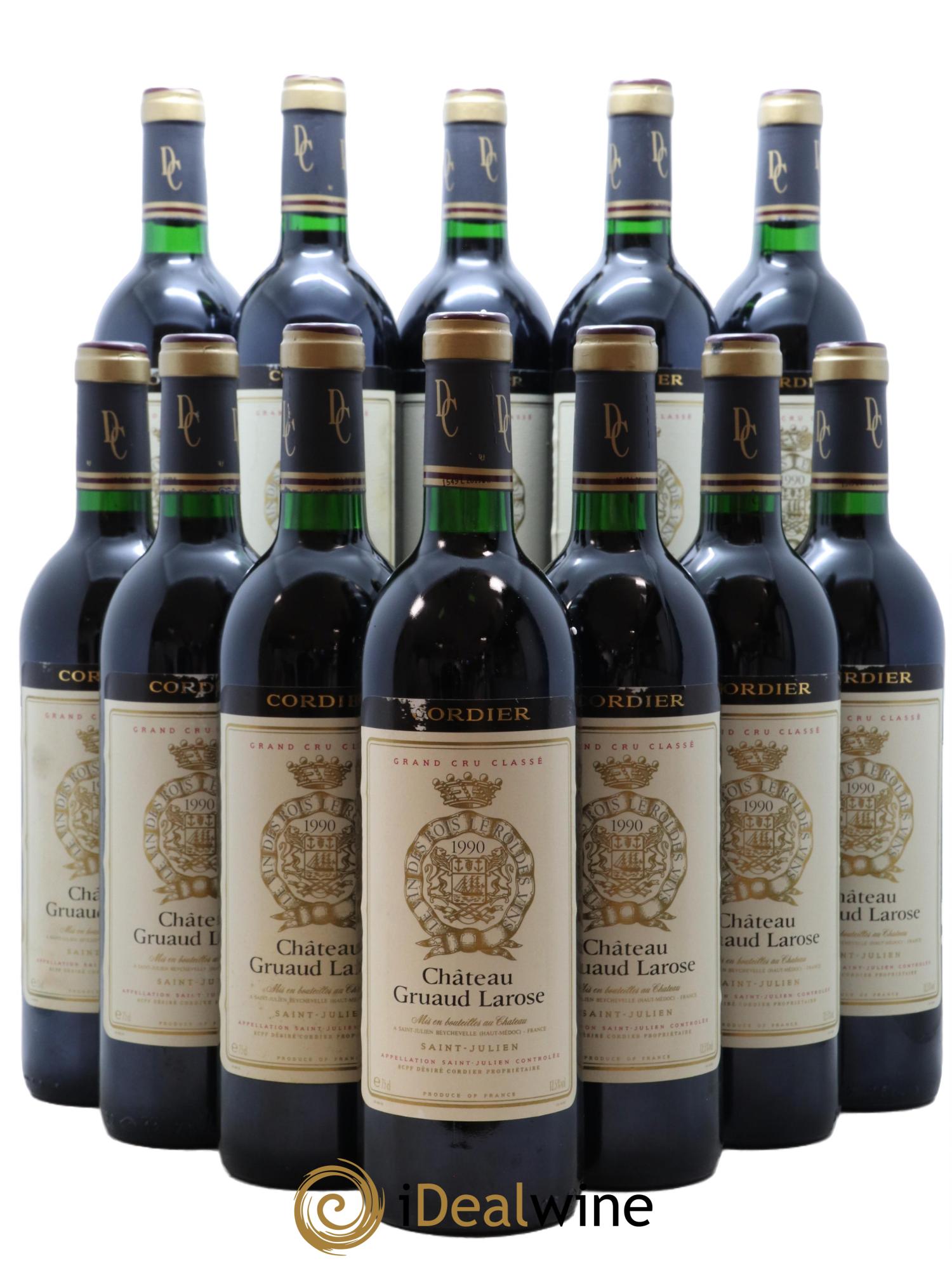 Château Gruaud Larose 2ème Grand Cru Classé 1990 - Lot de 12 bouteilles - 0