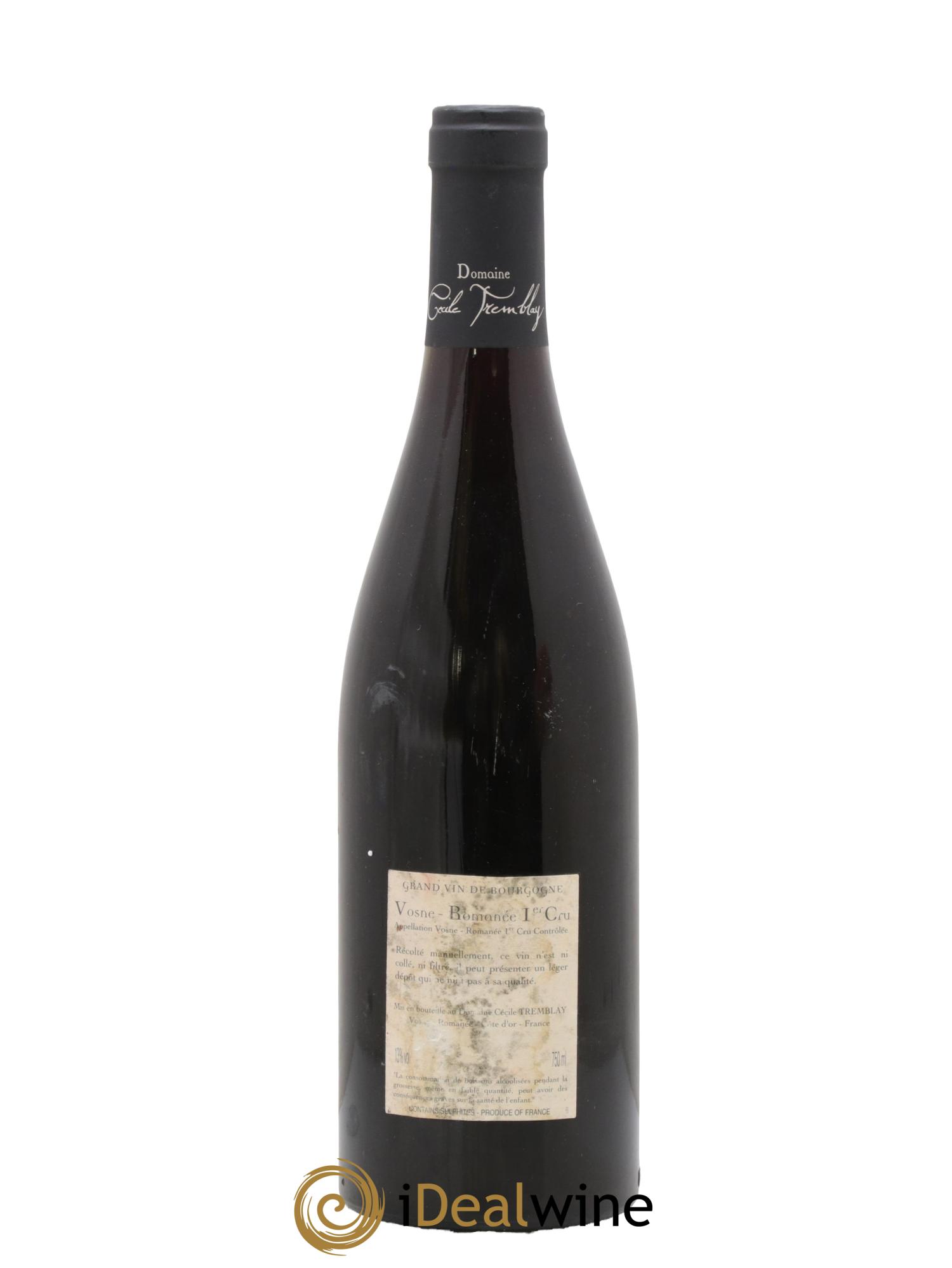 Vosne-Romanée 1er Cru Les Rouges Du Dessus Cécile Tremblay 2009 - Lot de 1 bouteille - 1