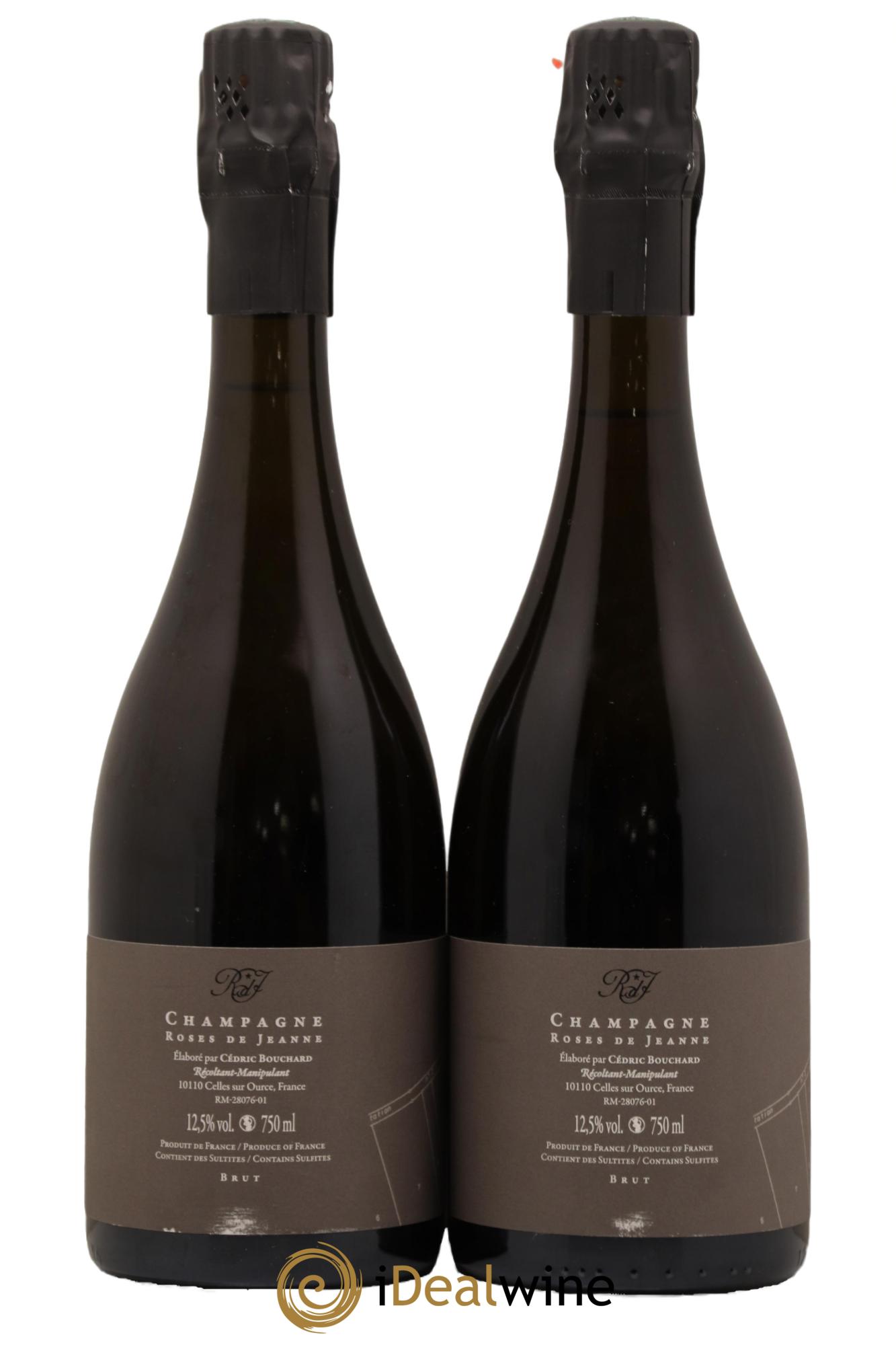 Roses de Jeanne Côte de Val Vilaine Blanc de Noirs Cédric Bouchard 2021 - Lot de 2 bouteilles - 1