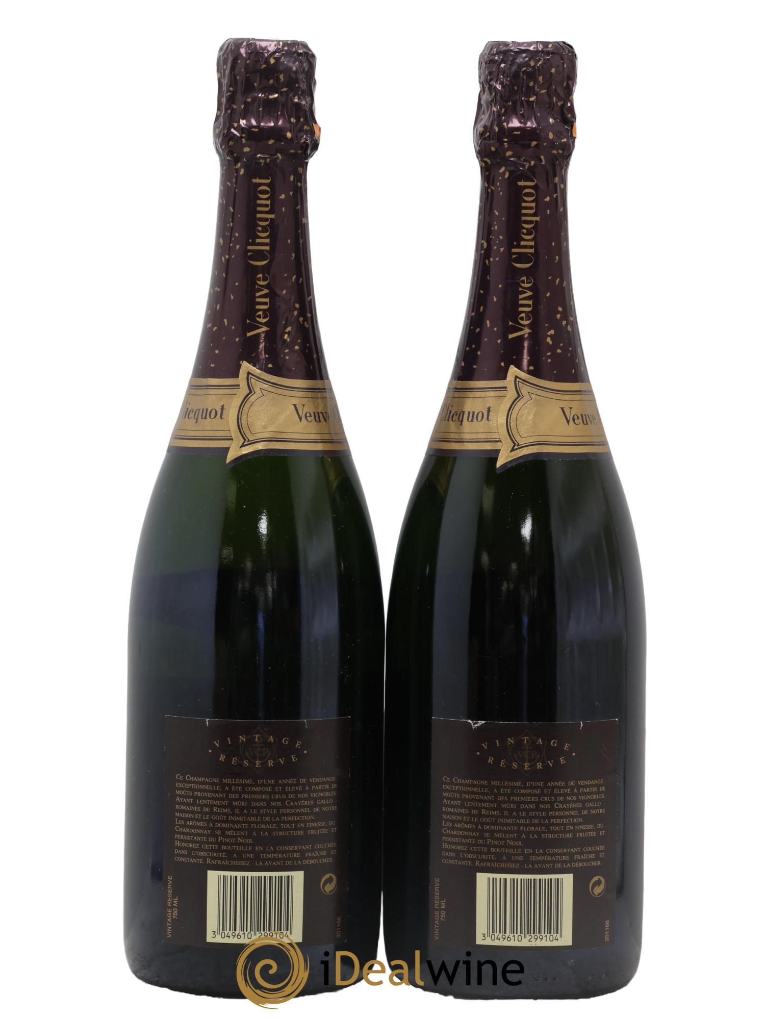 Brut Millésimé Veuve Clicquot 1988 - Lot of 2 bottles - 1