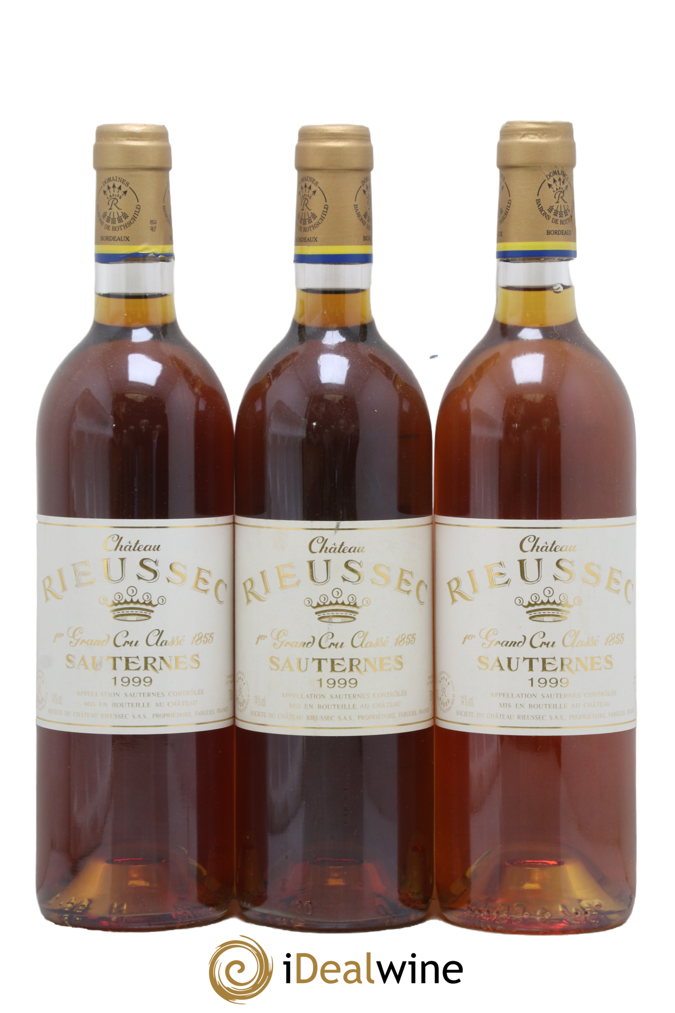 Château Rieussec 1er Grand Cru Classé 1999 - Posten von 3 Flaschen - 0