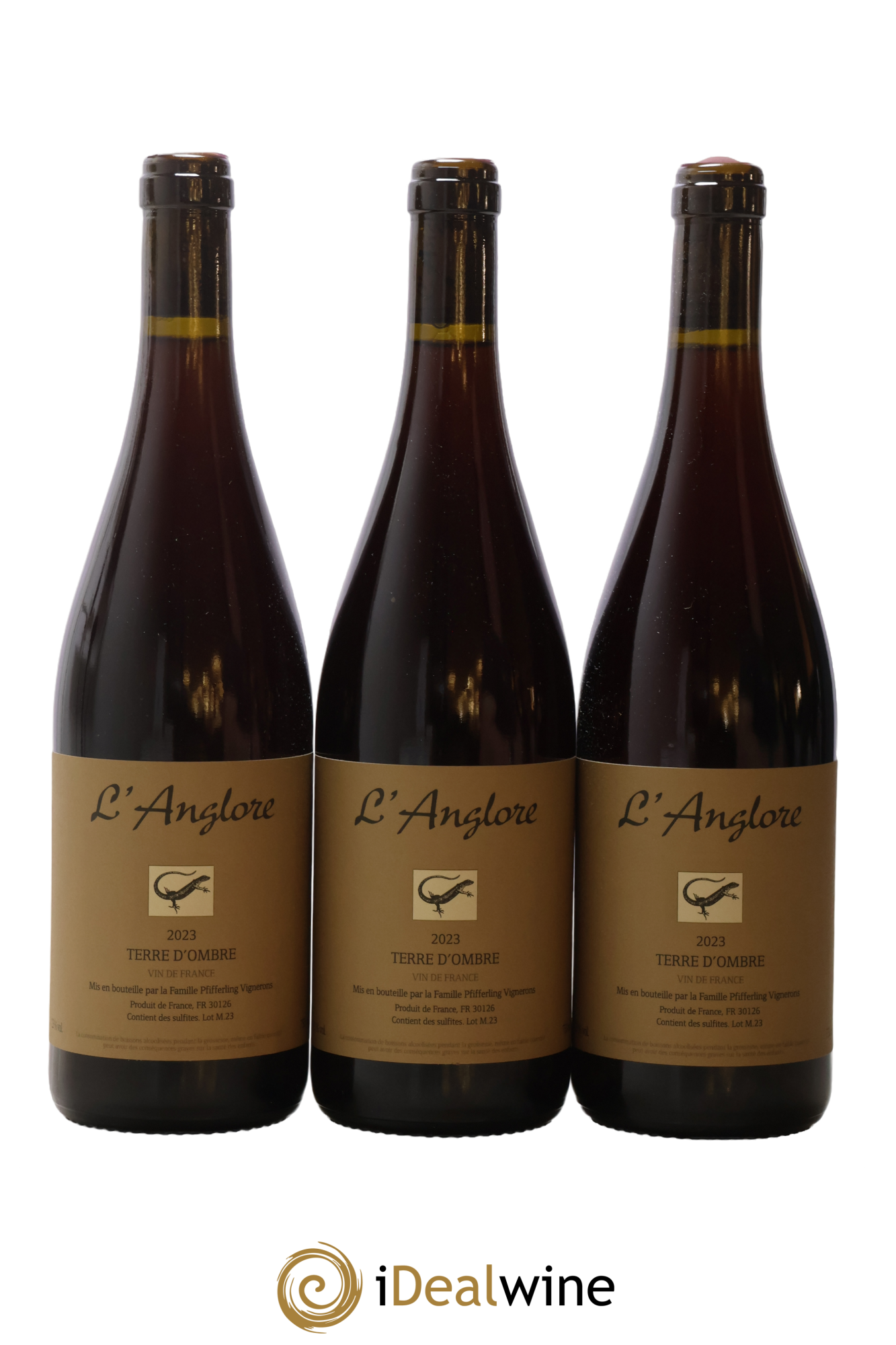 Vin de France Terre d'Ombre L'Anglore 2023 - Lot de 3 bouteilles - 0