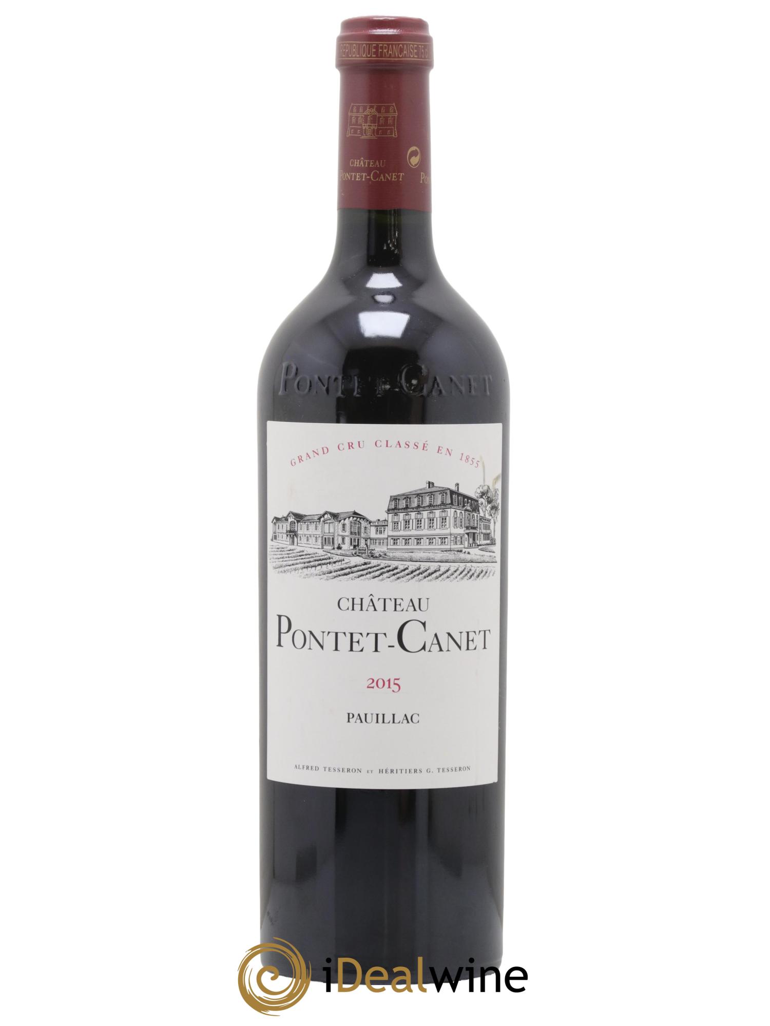 Château Pontet Canet 5ème Grand Cru Classé 2015 - Lot de 1 bouteille - 0