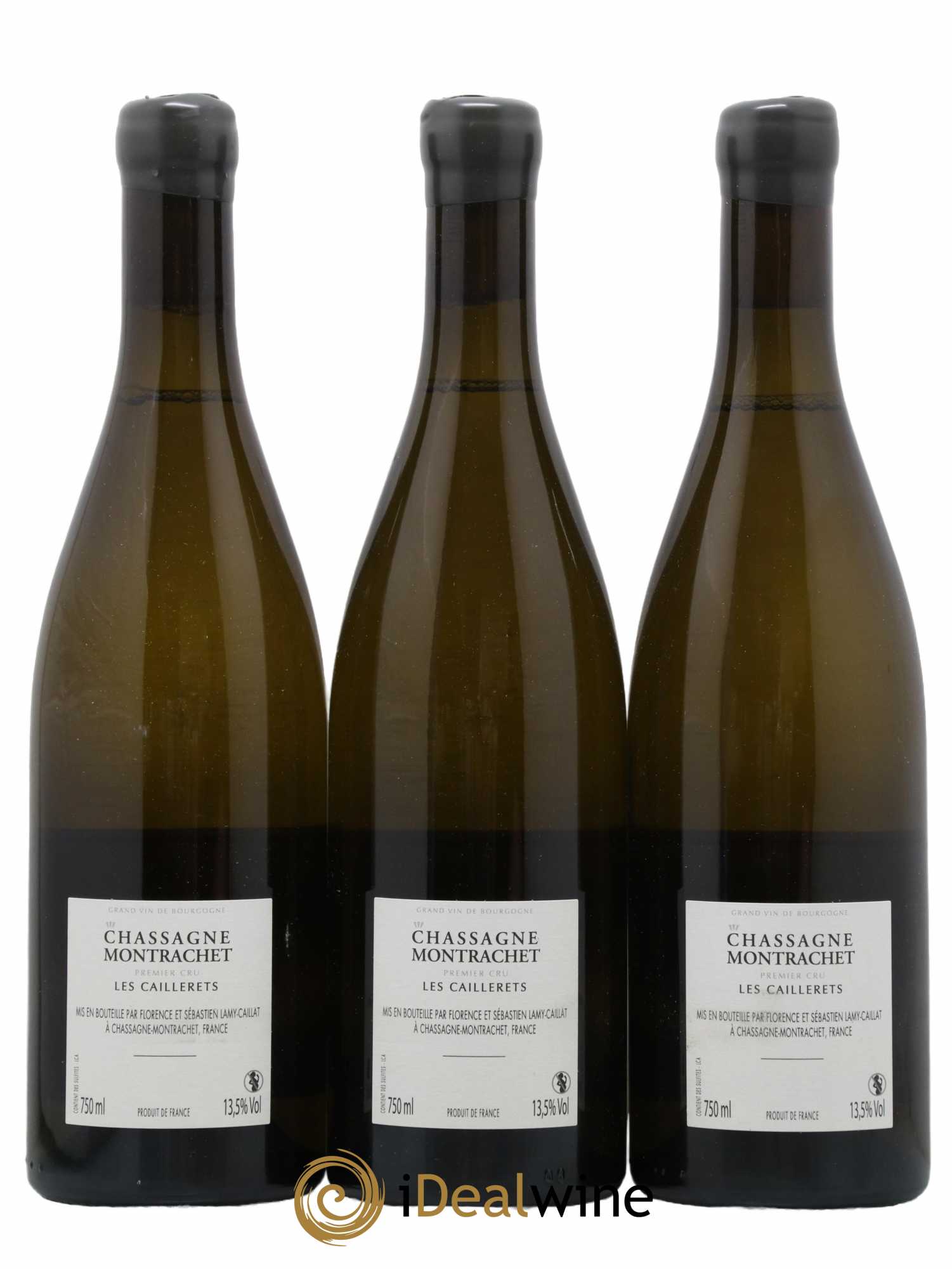 Chassagne-Montrachet 1er Cru Les Caillerets Lamy-Caillat (Domaine) 2018 - Lotto di 3 bottiglie - 1