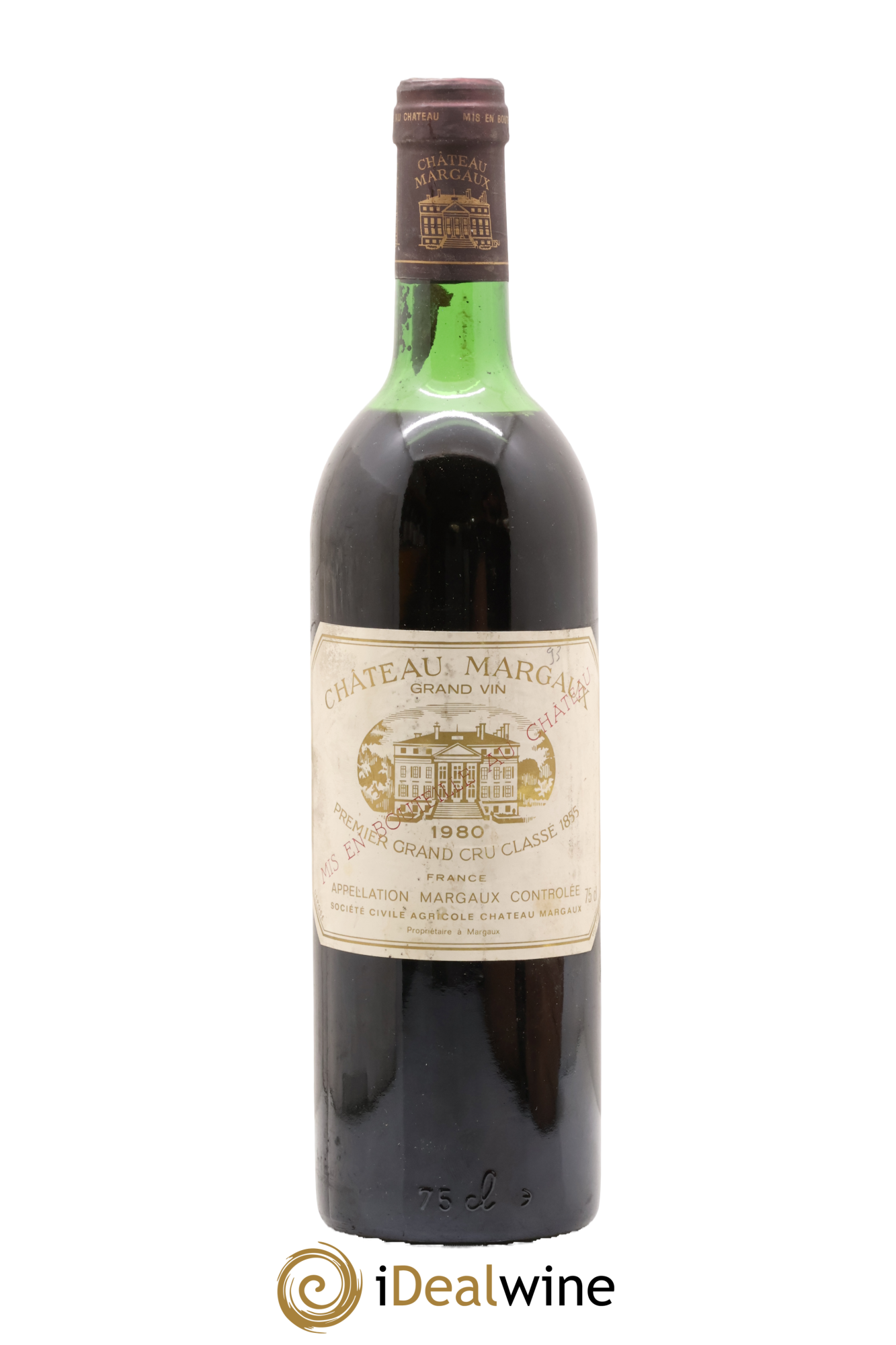 Château Margaux 1er Grand Cru Classé 1980 - Lot de 1 bouteille - 0