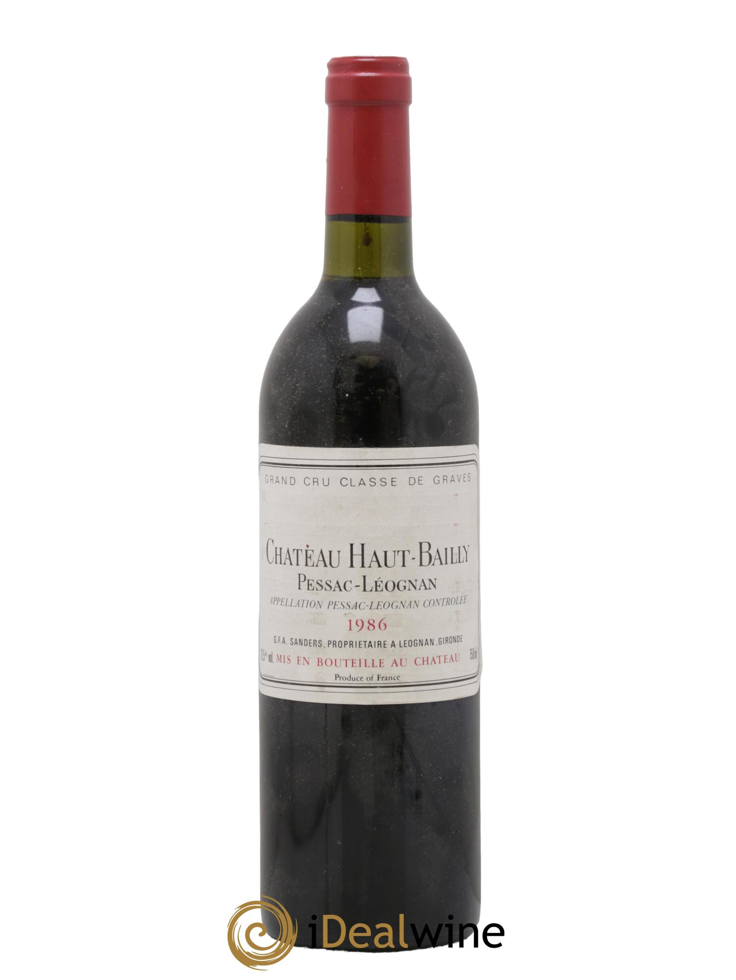 Château Haut-Bailly Cru Classé de Graves 1986 - Lotto di 1 bottiglia - 0