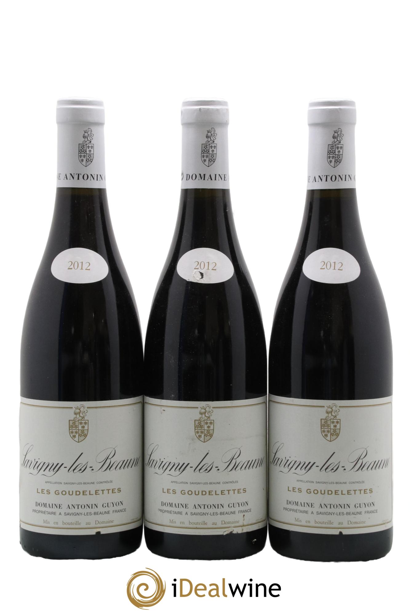 Savigny-lès-Beaune Les Goudelettes Antonin Guyon 2012 - Lot de 3 bouteilles - 0