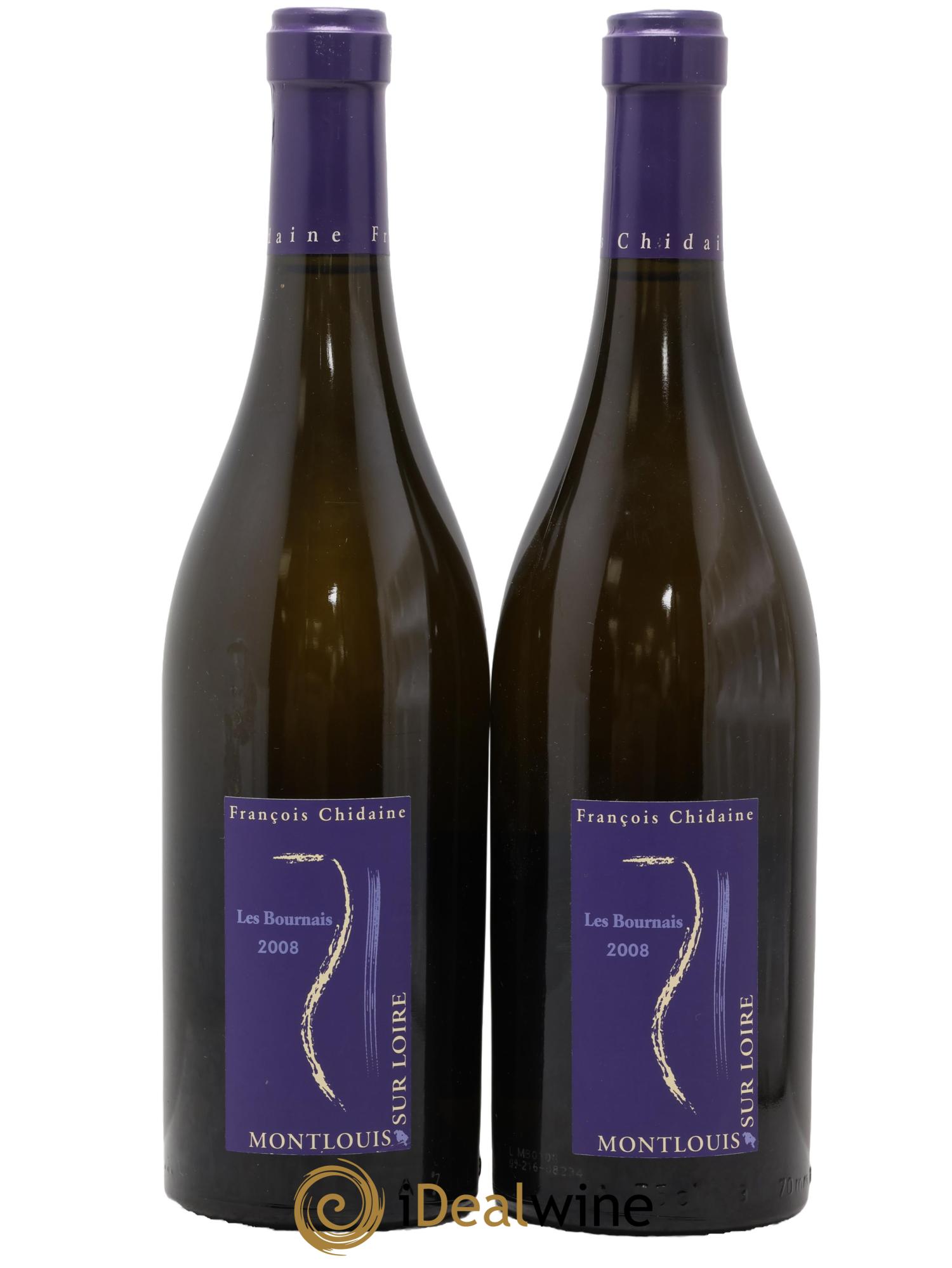 Montlouis-sur-Loire Les Bournais François Chidaine 2008 - Lot de 2 bouteilles - 0