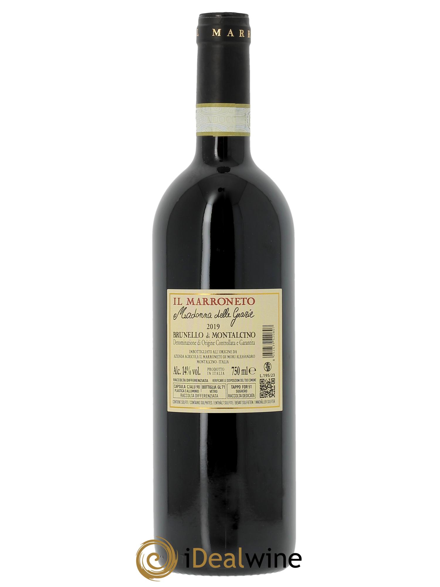 Brunello di Montalcino DOCG Madonna delle Grazie Riserva Il Marroneto 2019 - Posten von 1 Flasche - 1