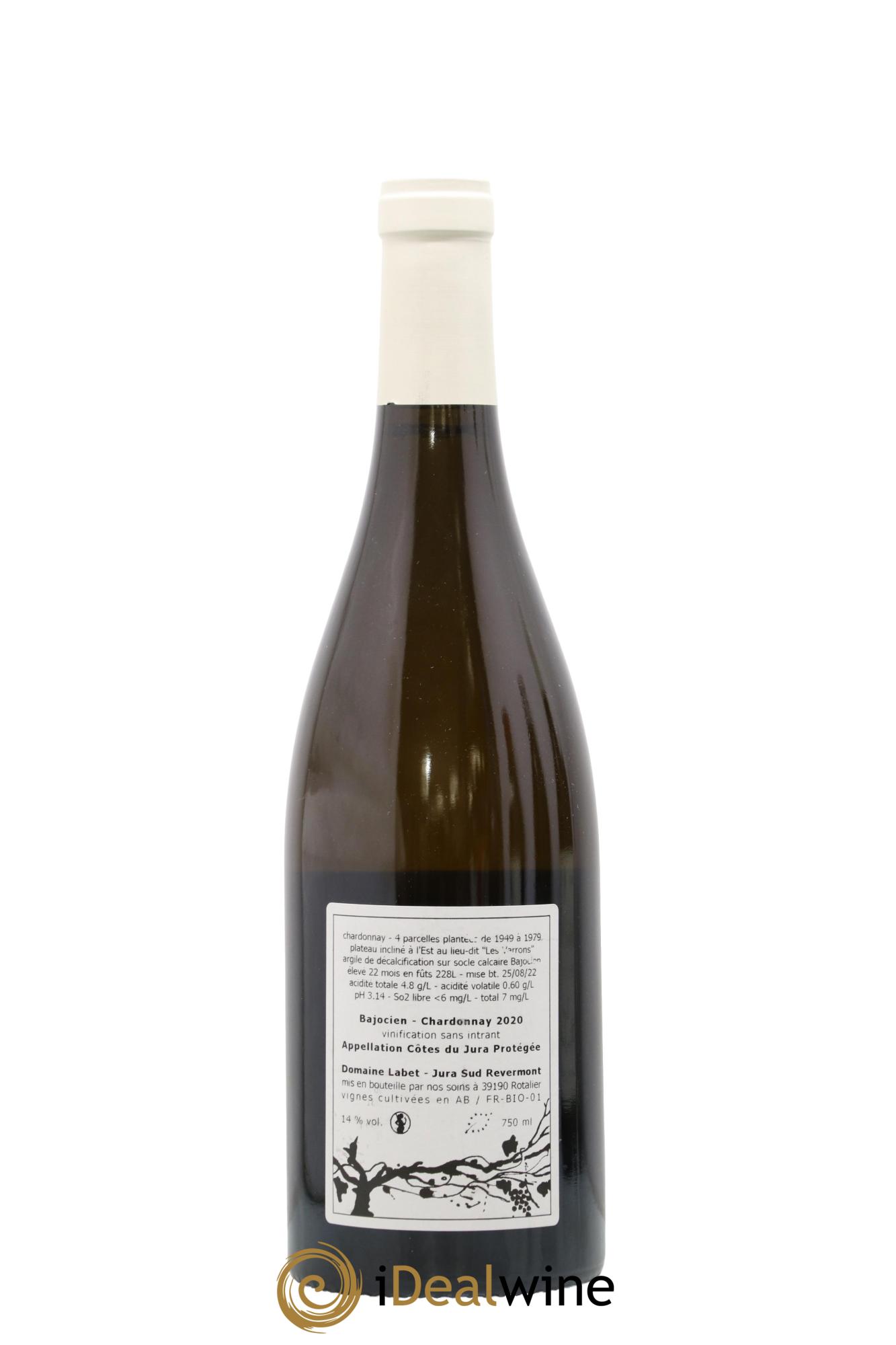 Côtes du Jura Chardonnay Bajocien Romain - Julien  - Charline Labet 2020 - Lot of 1 bottle - 1