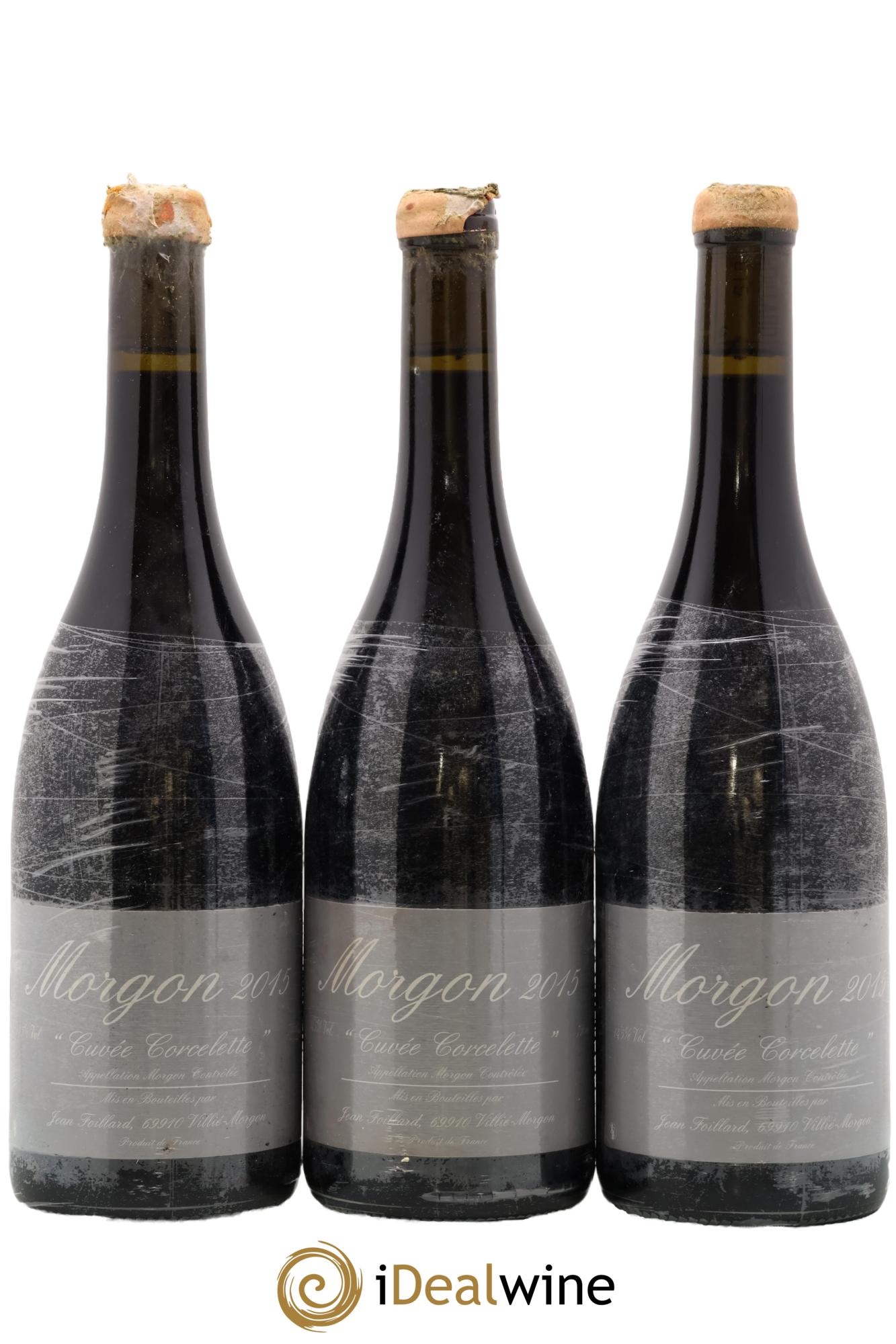 Morgon Corcelette Jean Foillard 2015 - Lot de 3 bouteilles - 0