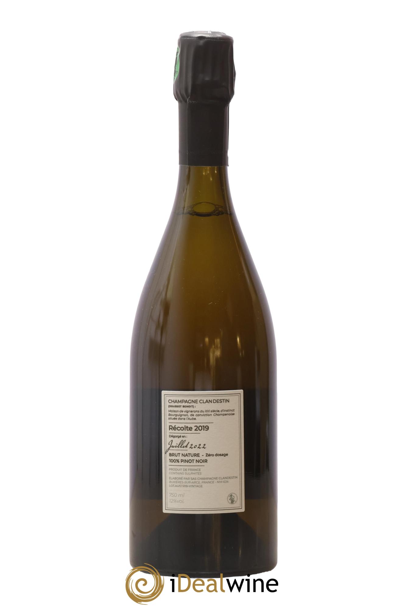 Austral Brut Nature Clandestin 2019 - Lot de 1 bouteille - 1