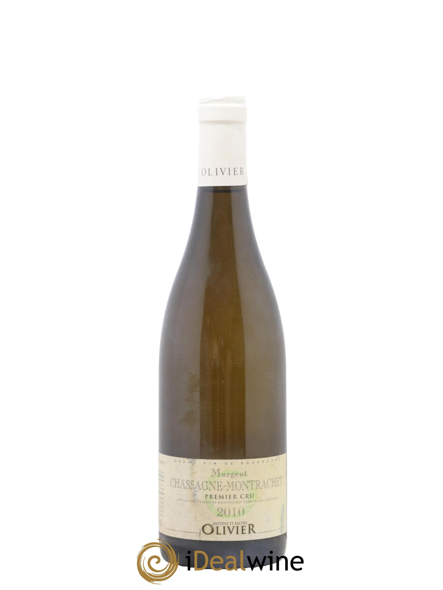 Chassagne-Montrachet 1er Cru Les Morgeots Antoine et Rachel Olivier 2010 - Lot de 1 bouteille - 0