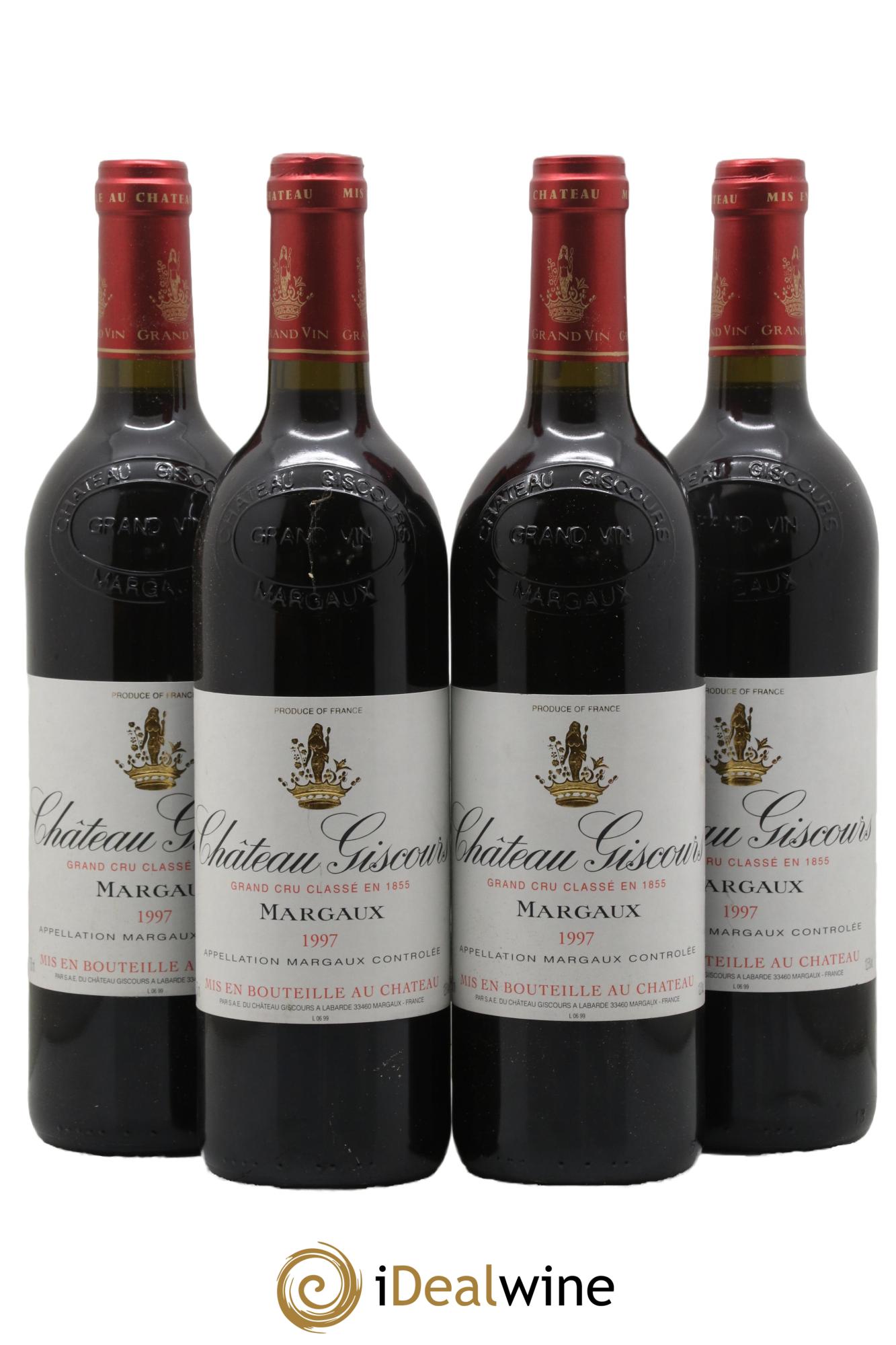 Château Giscours 3ème Grand Cru Classé 1997 - Lotto di 4 bottiglie - 0