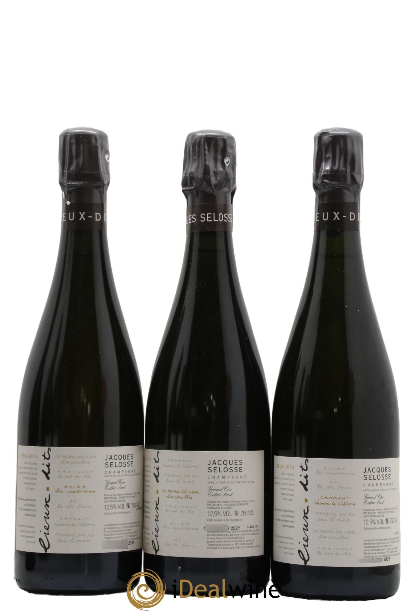 Caisse Collection Lieux-dits Jacques Selosse - Lot de 6 bouteilles - 1