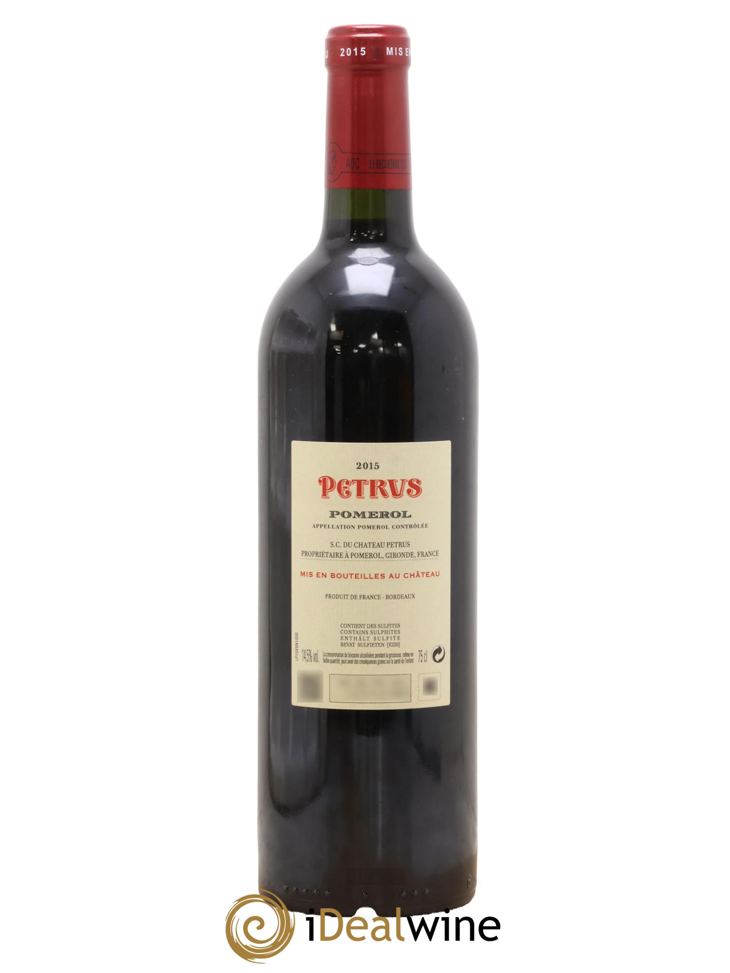 Petrus 2015 - Lot de 1 bouteille - 1