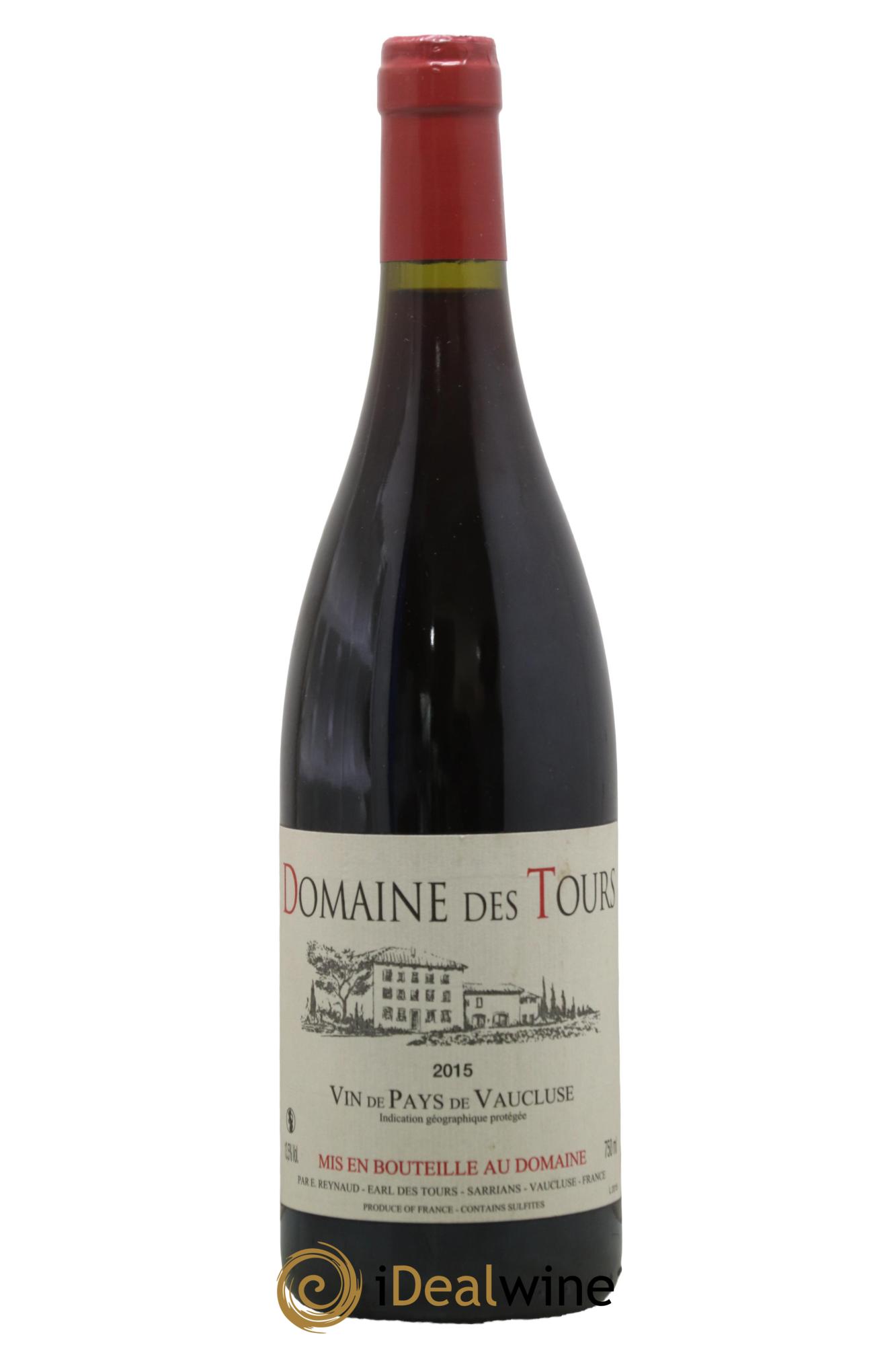 Vaucluse (Vin de Pays de Vaucluse) Domaine des Tours Emmanuel Reynaud 2015 - Lot de 1 bouteille - 0