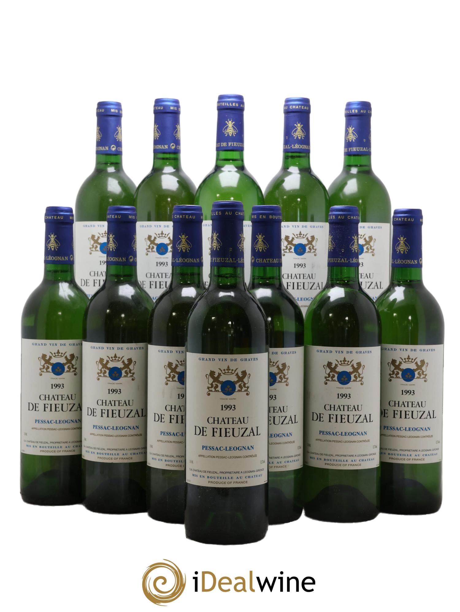 Château de Fieuzal 1993 - Posten von 12 Flaschen - 0