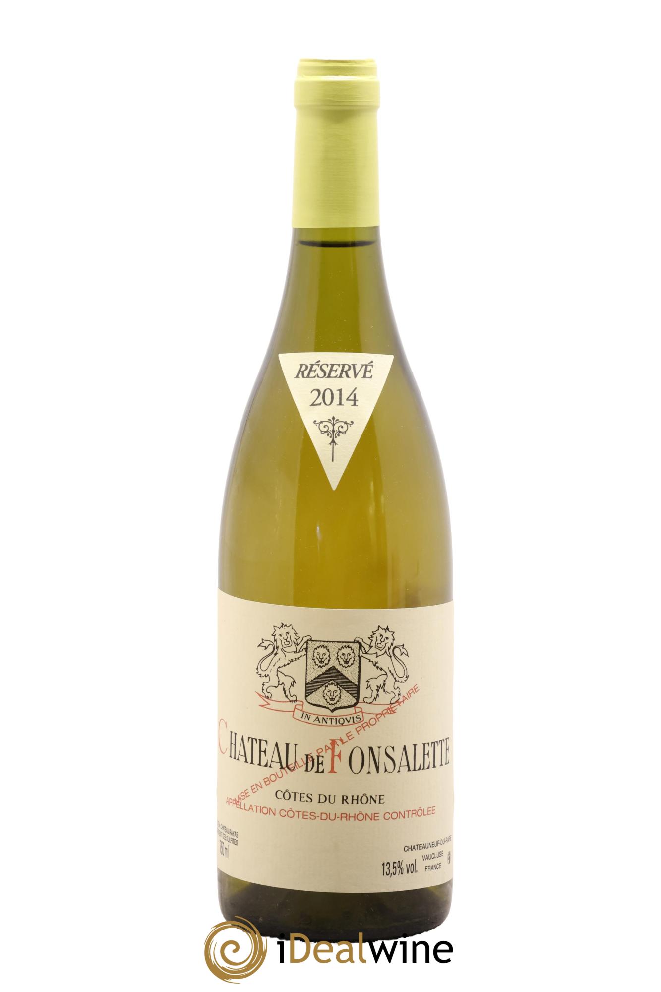 Côtes-du-Rhône Château de Fonsalette Emmanuel Reynaud 2014 - Lot de 1 bouteille - 0