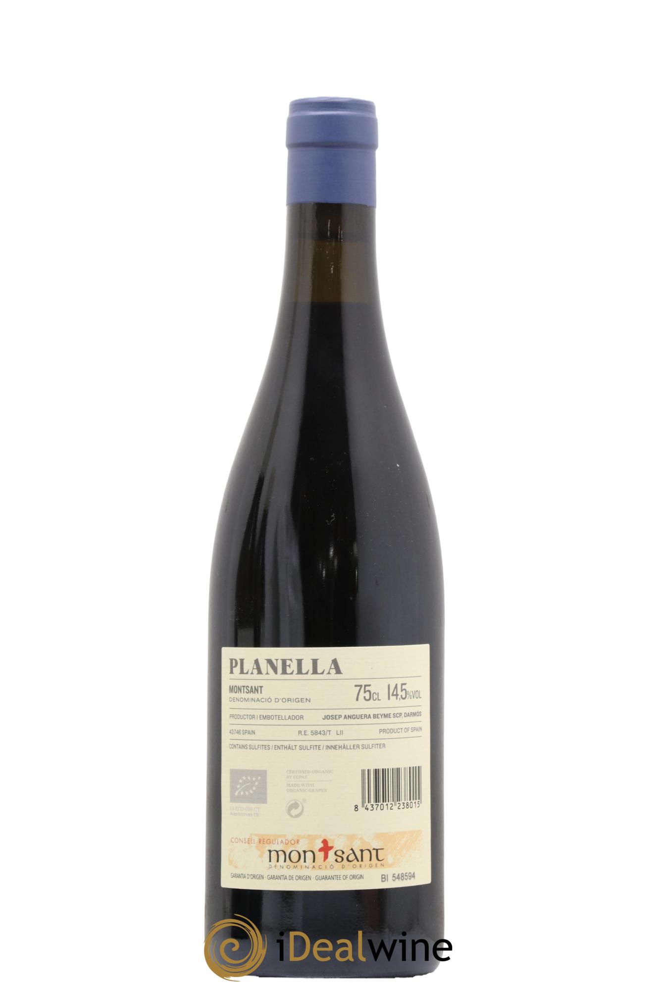 Montsant DO Celler Joan d'Anguera Planella 2020 - Lot de 1 bouteille - 1