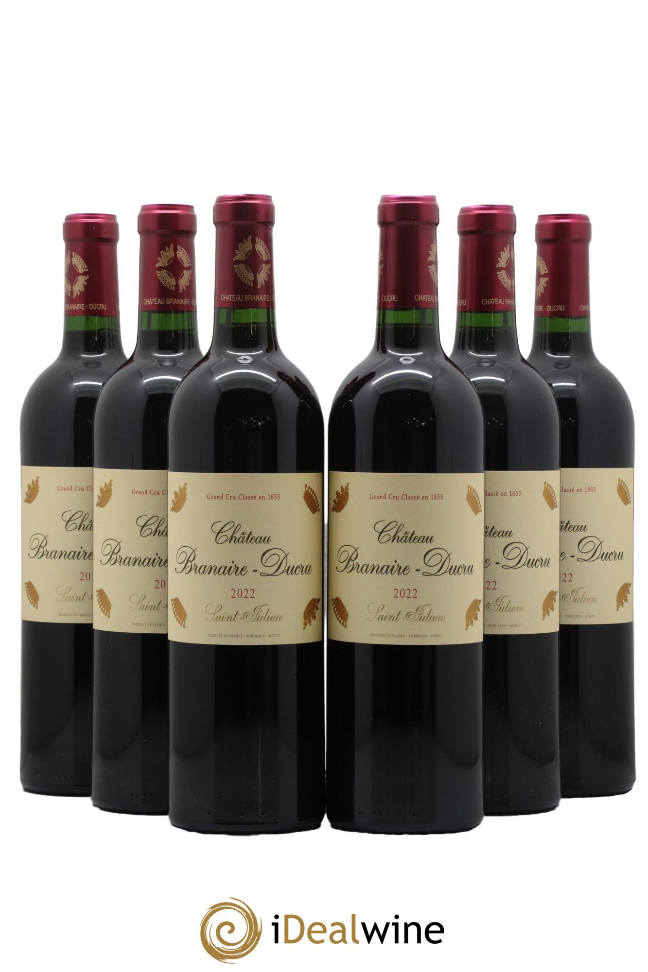 Château Branaire Ducru 4ème Grand Cru Classé 2022 - Lot de 6 bouteilles - 0