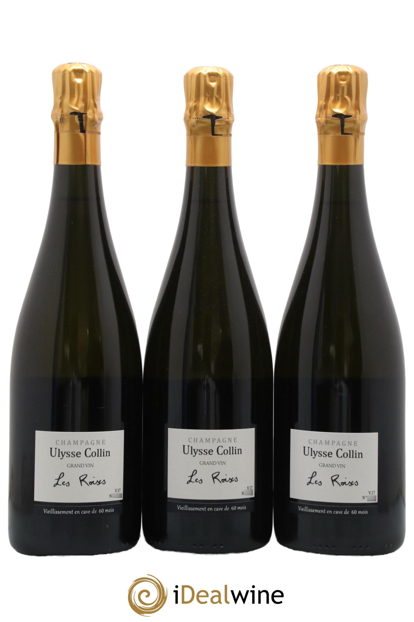 Les Roises Blanc de Blancs Extra-Brut 60 mois d'élevage Ulysse Collin 2017 - Lotto di 3 bottiglie - 0