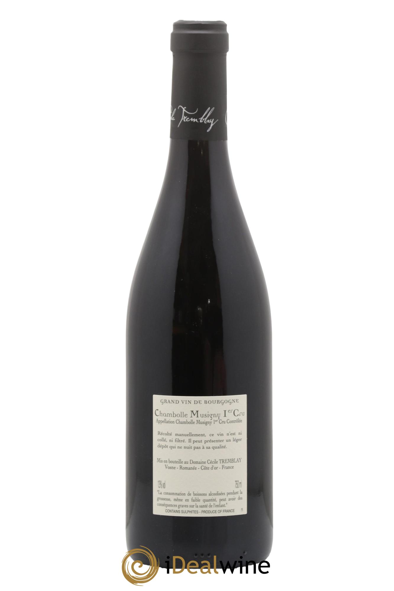 Chambolle-Musigny 1er Cru Les Feusselottes Cécile Tremblay 2023 - Lot de 1 bouteille - 1