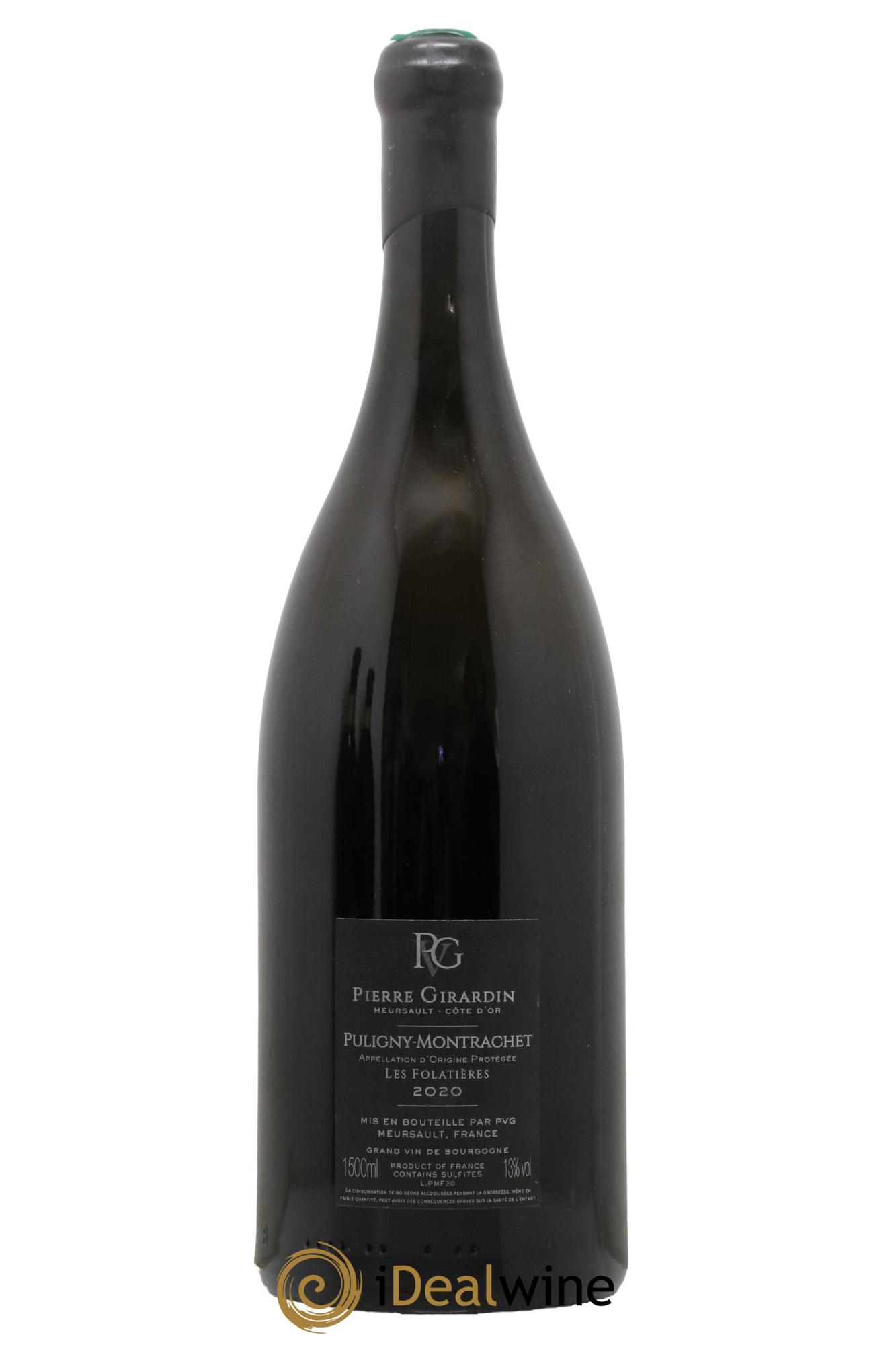 Puligny-Montrachet Les Folatières Pierre Girardin 2020 - Lot de 1 magnum - 1