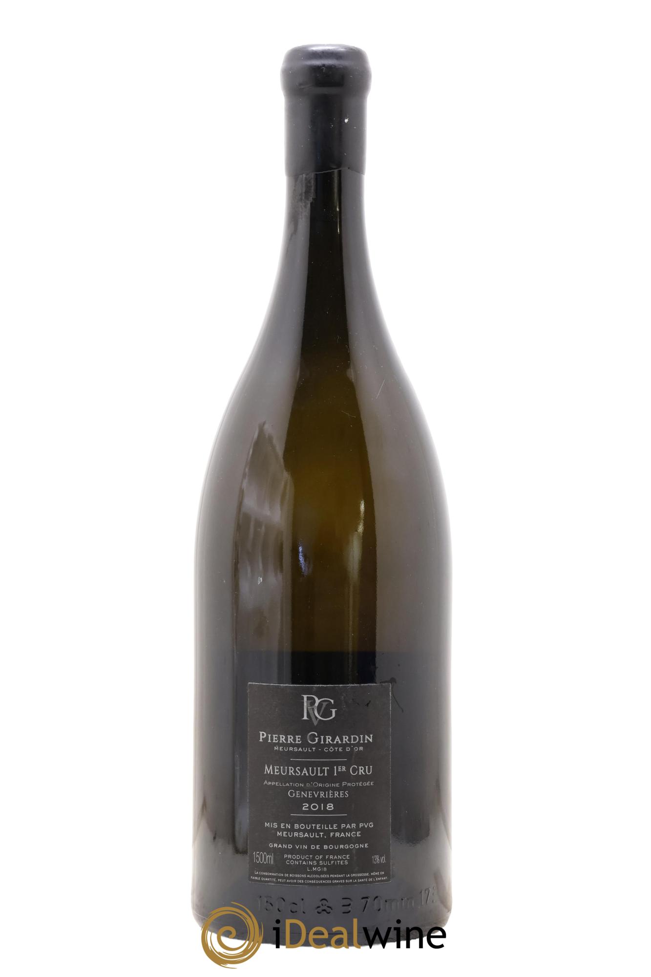 Meursault 1er Cru Genevrières Pierre Girardin 2018 - Lot of 1 magnum - 1