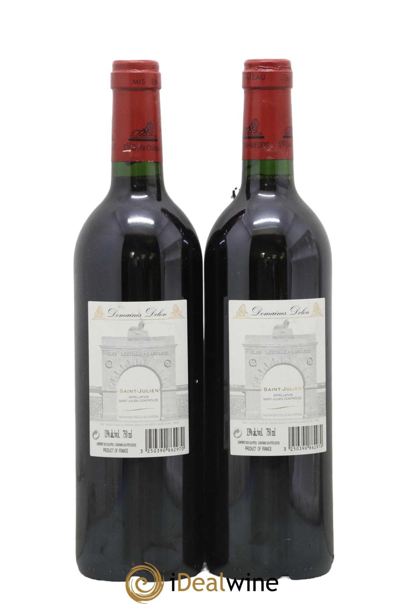 Château Léoville Las Cases 2ème Grand Cru Classé 2003 - Lot de 2 bouteilles - 1