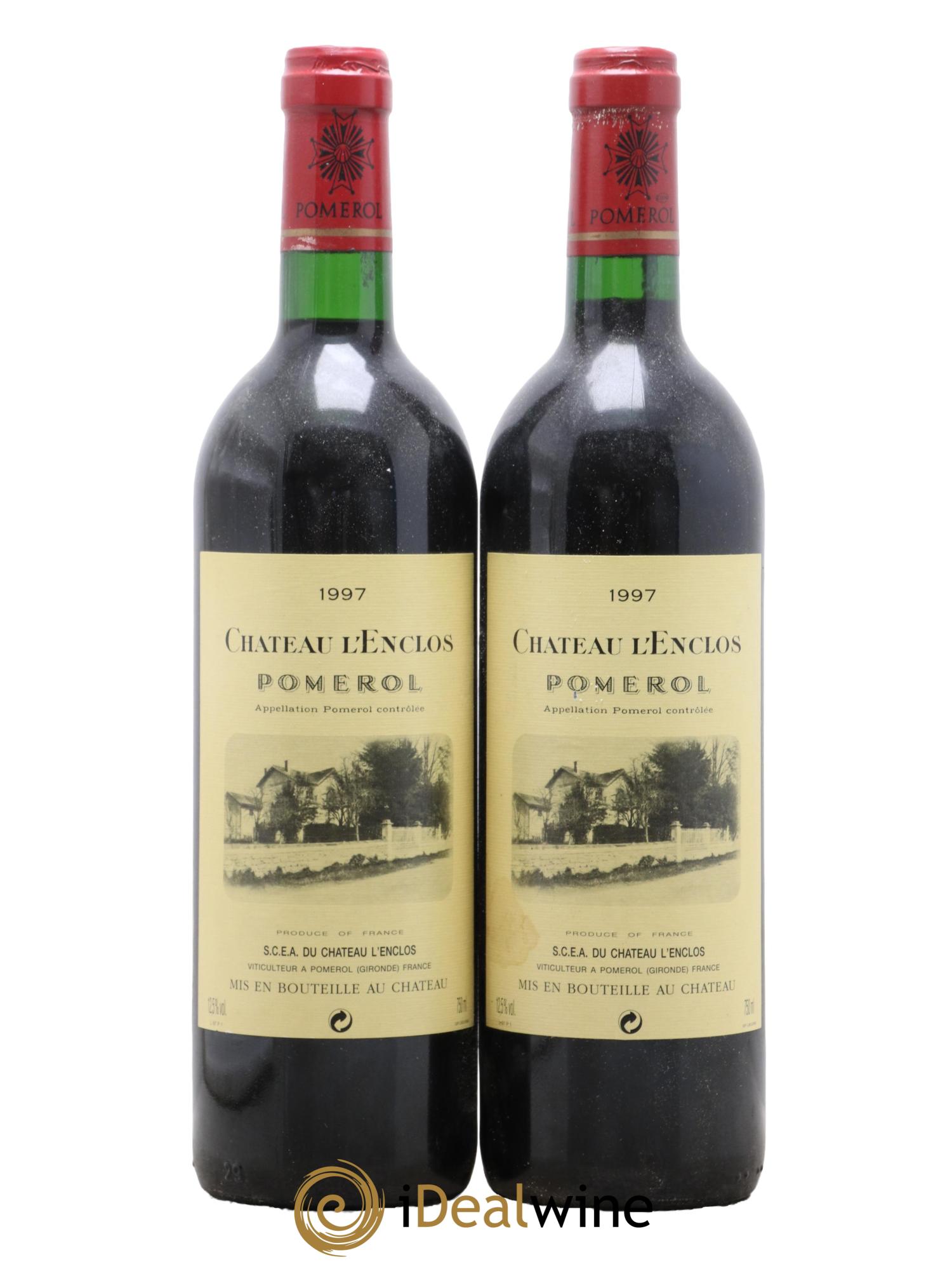 Château l' Enclos 1997 - Lotto di 2 bottiglie - 0