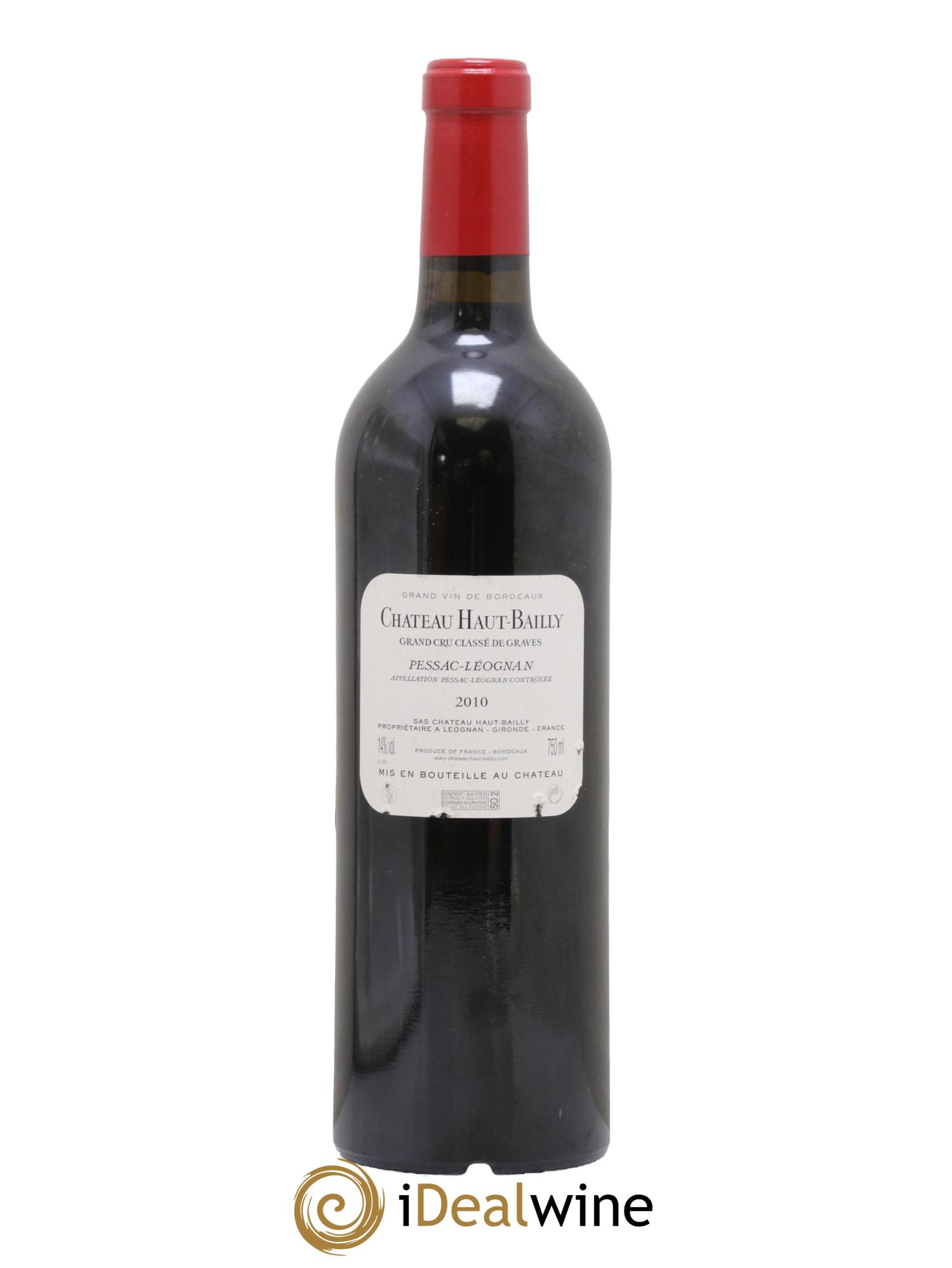 Château Haut-Bailly Cru Classé de Graves 2010 - Lot de 1 bouteille - 1