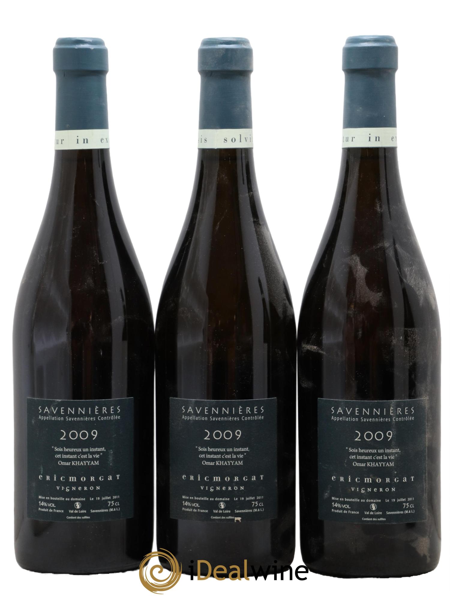 Savennières L'Enclos Eric Morgat 2009 - Lot de 3 bouteilles - 1