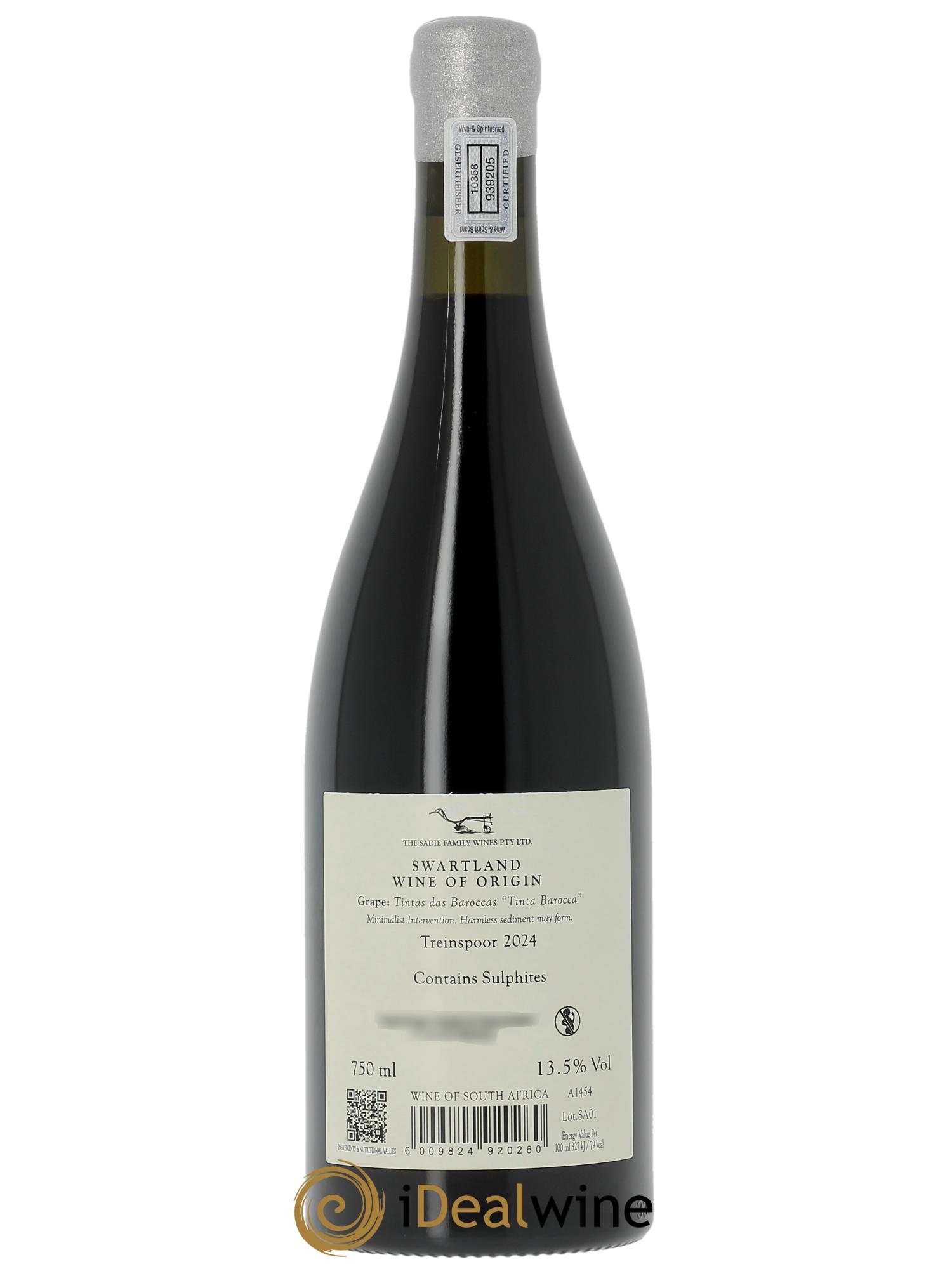 Swartland The Sadie Family Treinspoor 2024 - Lot de 1 bouteille - 1