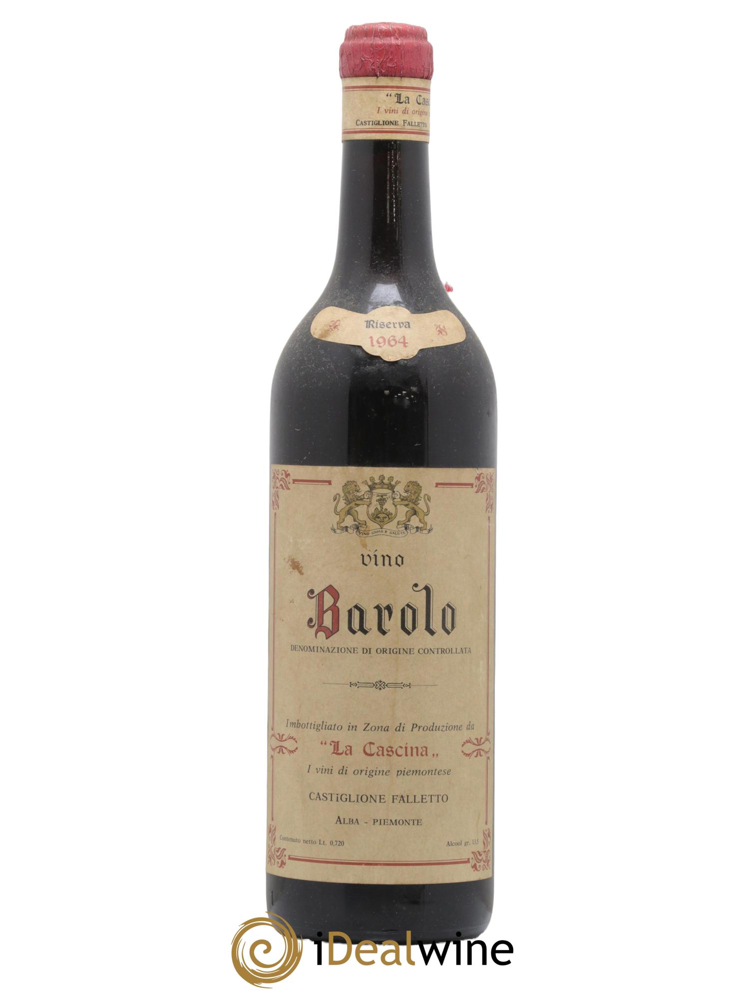 Barolo Riserva La Cascina 1964 - Lot de 1 bouteille - 0