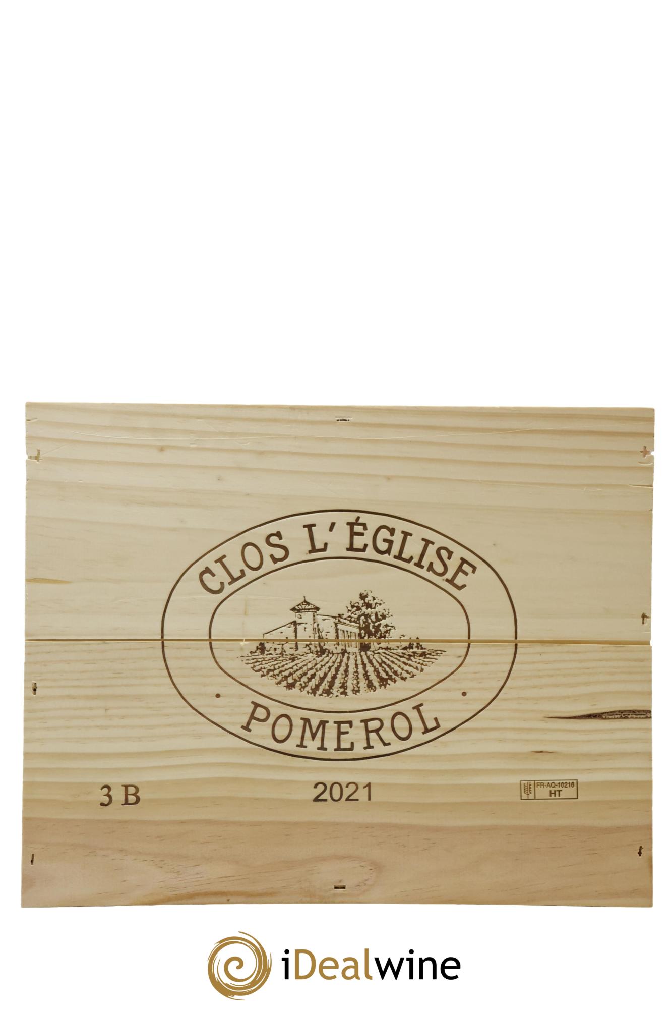 Clos l'Eglise 2021 - Lot of 3 bottles - 1