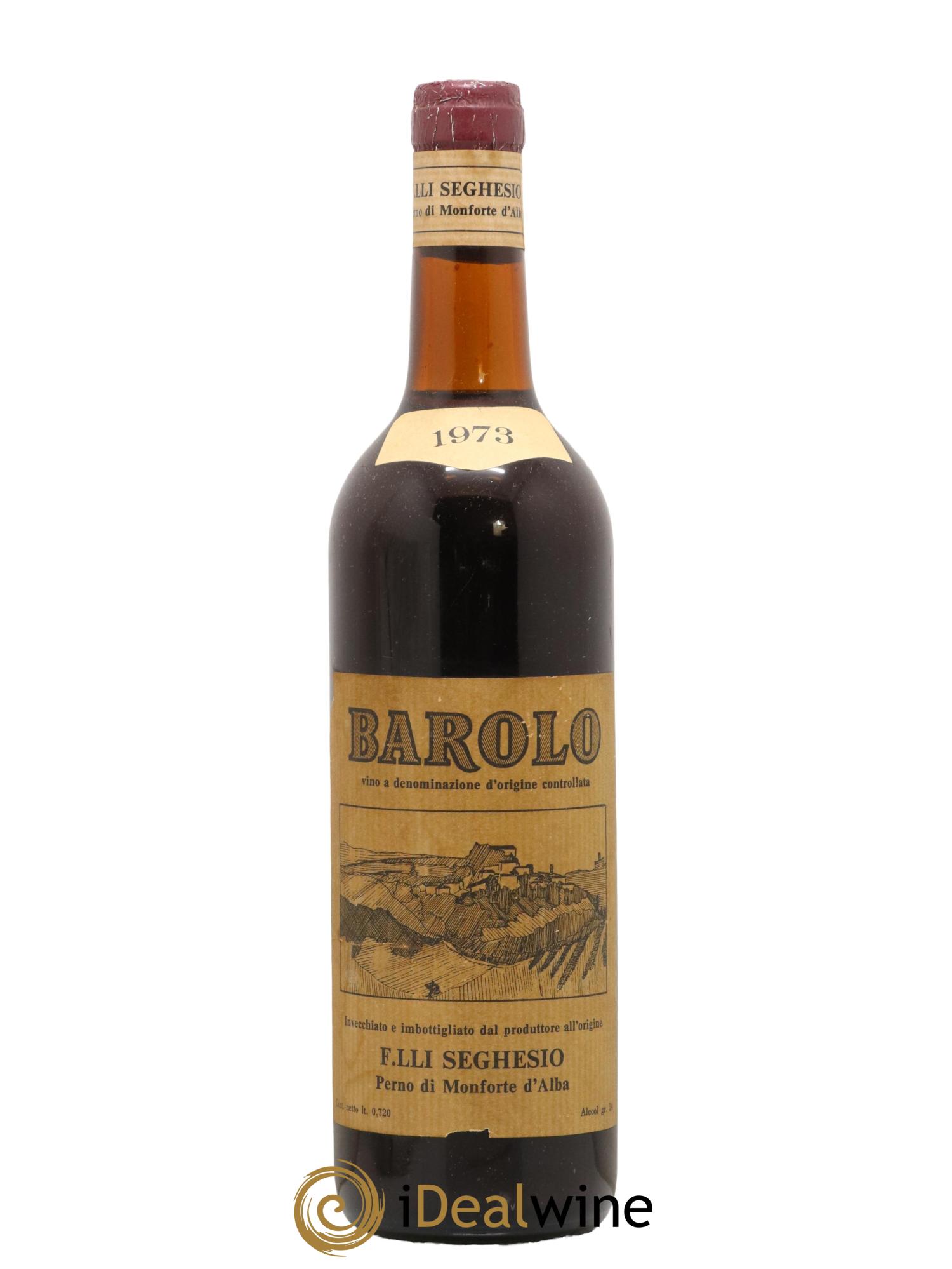 Barolo Fratelli Seghesio 1973 - Lot de 1 bouteille - 0