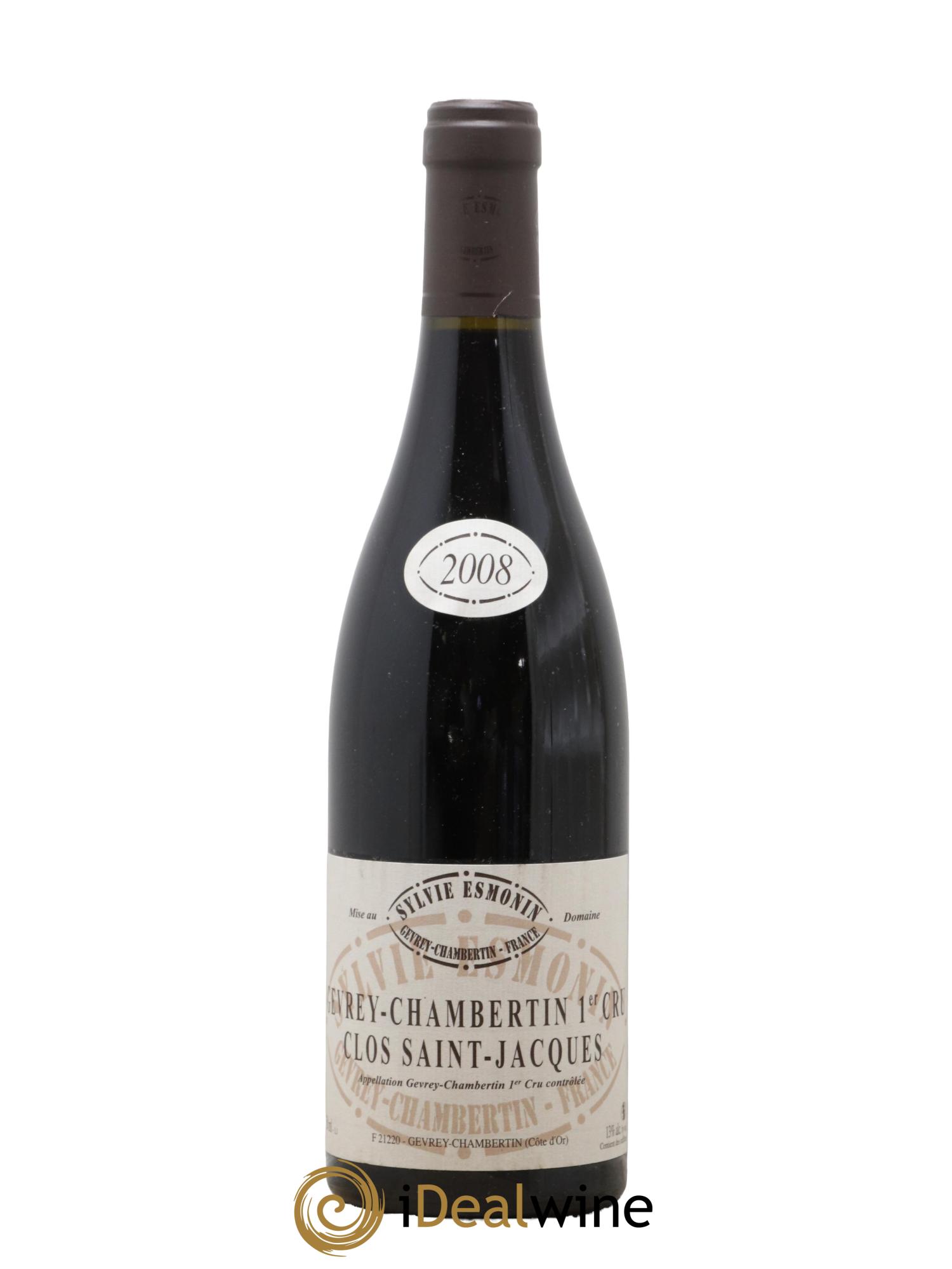 Gevrey-Chambertin 1er Cru Clos Saint Jacques Sylvie Esmonin 2008 - Lotto di 1 bottiglia - 0