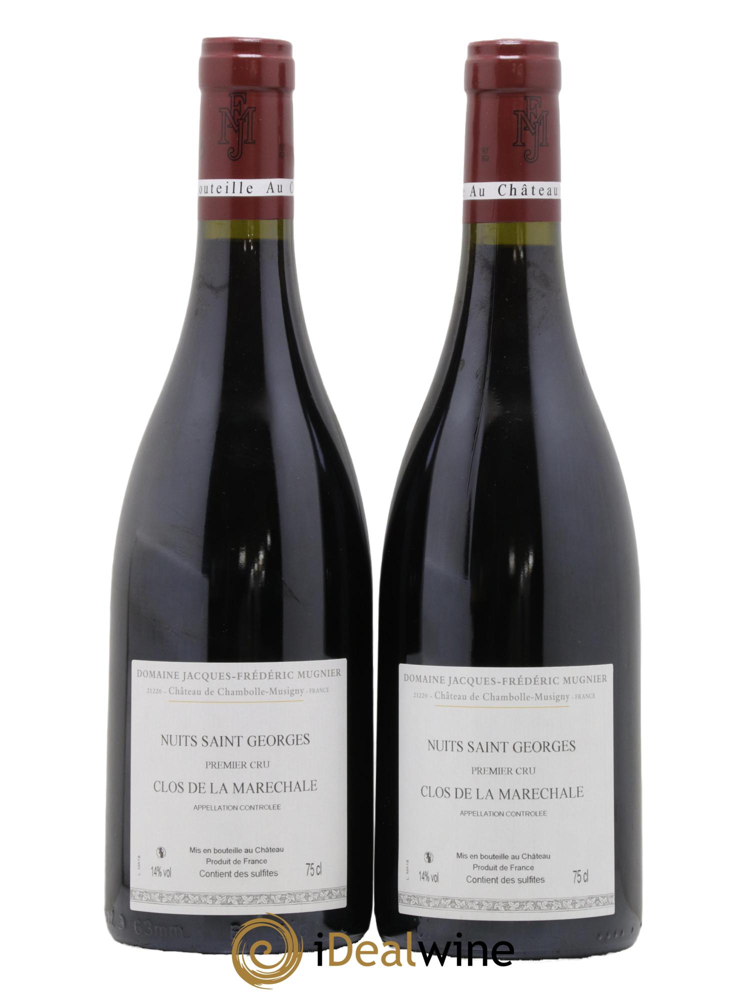 Nuits-Saint-Georges 1er Cru Clos de La Maréchale Jacques-Frédéric Mugnier 2018 - Lot de 2 bouteilles - 1