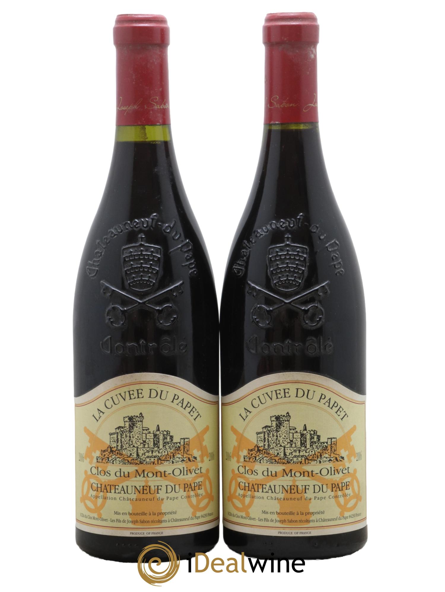 Châteauneuf-du-Pape Cuvée du Papet Clos du Mont-Olivet 2006 - Lot de 2 bouteilles - 0
