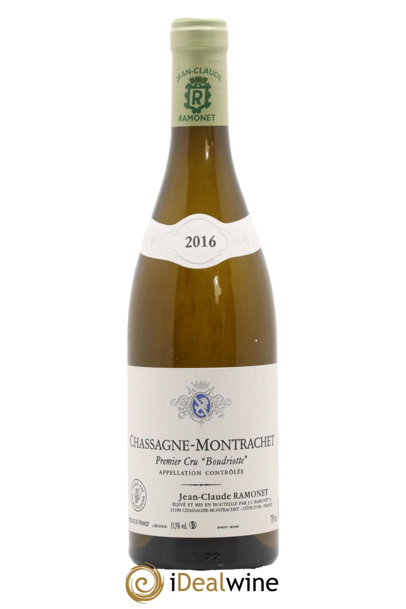 Chassagne-Montrachet 1er Cru Boudriotte Ramonet (Domaine) 2016 - Lot de 1 bouteille - 0
