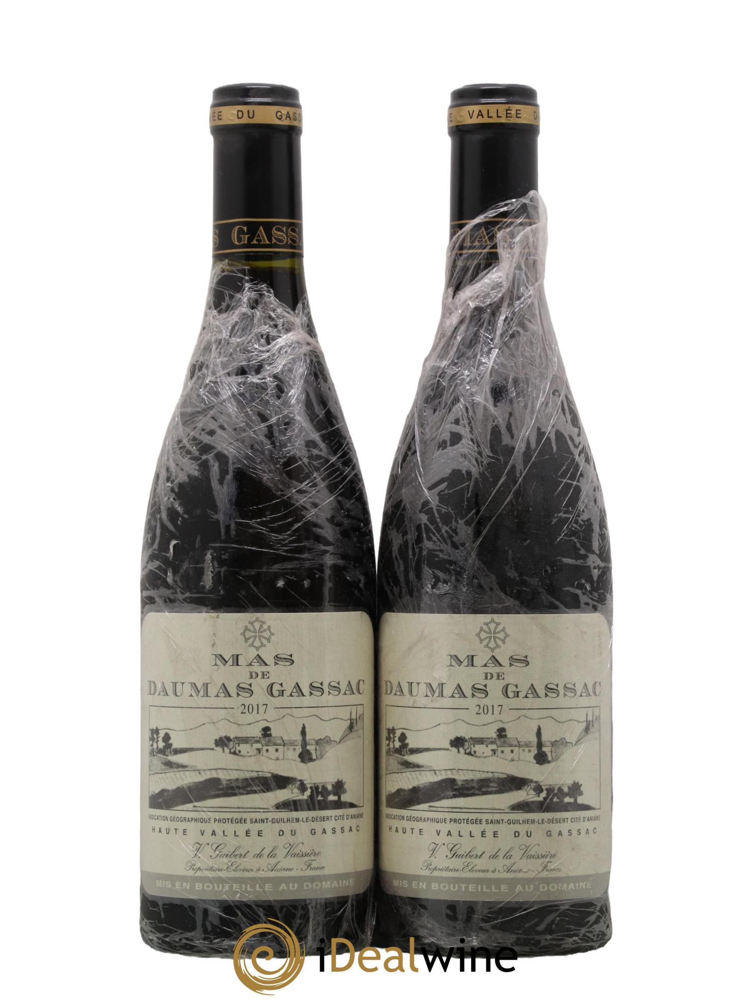 IGP St Guilhem-le-Désert - Cité d'Aniane Mas Daumas Gassac Famille Guibert de La Vaissière 2017 - Lotto di 2 bottiglie - 0