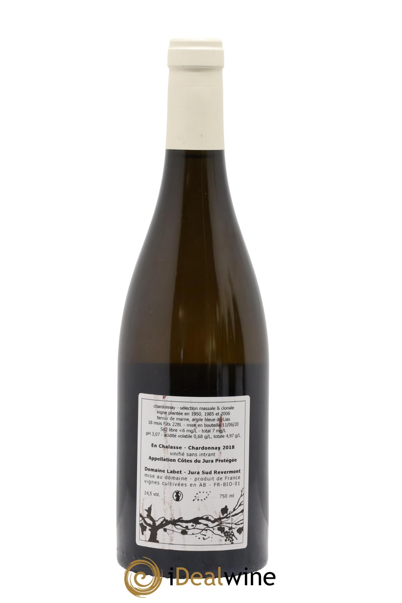 Côtes du Jura Chardonnay En Chalasse Romain - Julien  - Charline Labet 2018 - Lot of 1 bottle - 1