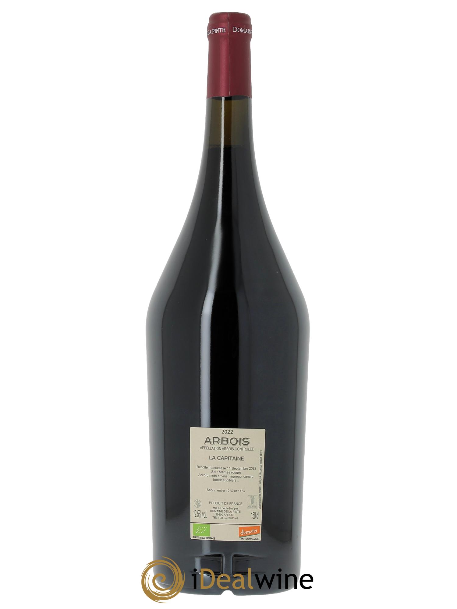 Arbois  La Capitaine Domaine de la Pinte  2022 - Lotto di 1 magnum - 1
